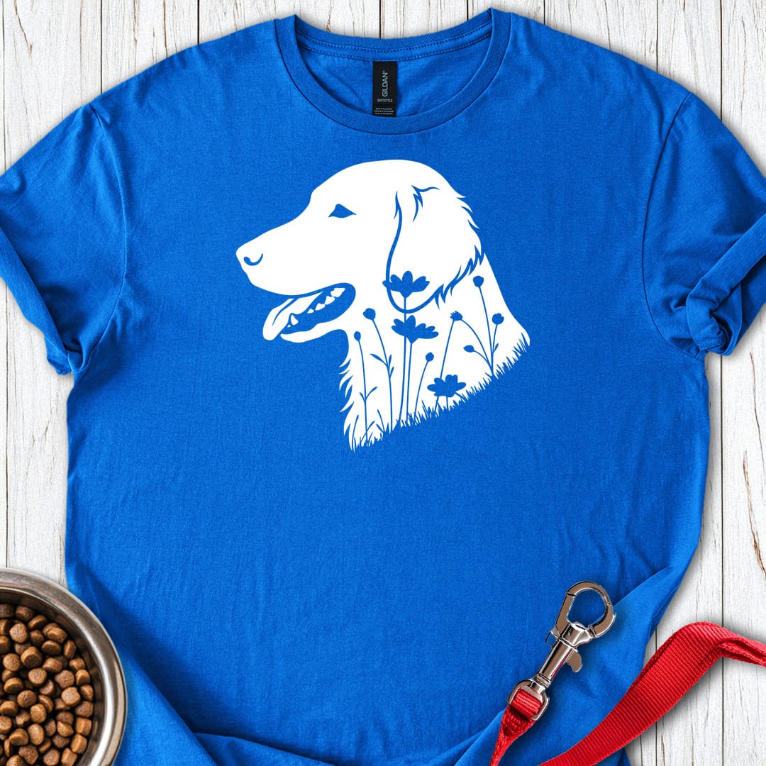 Flat Coated Retriever Flowers Royal