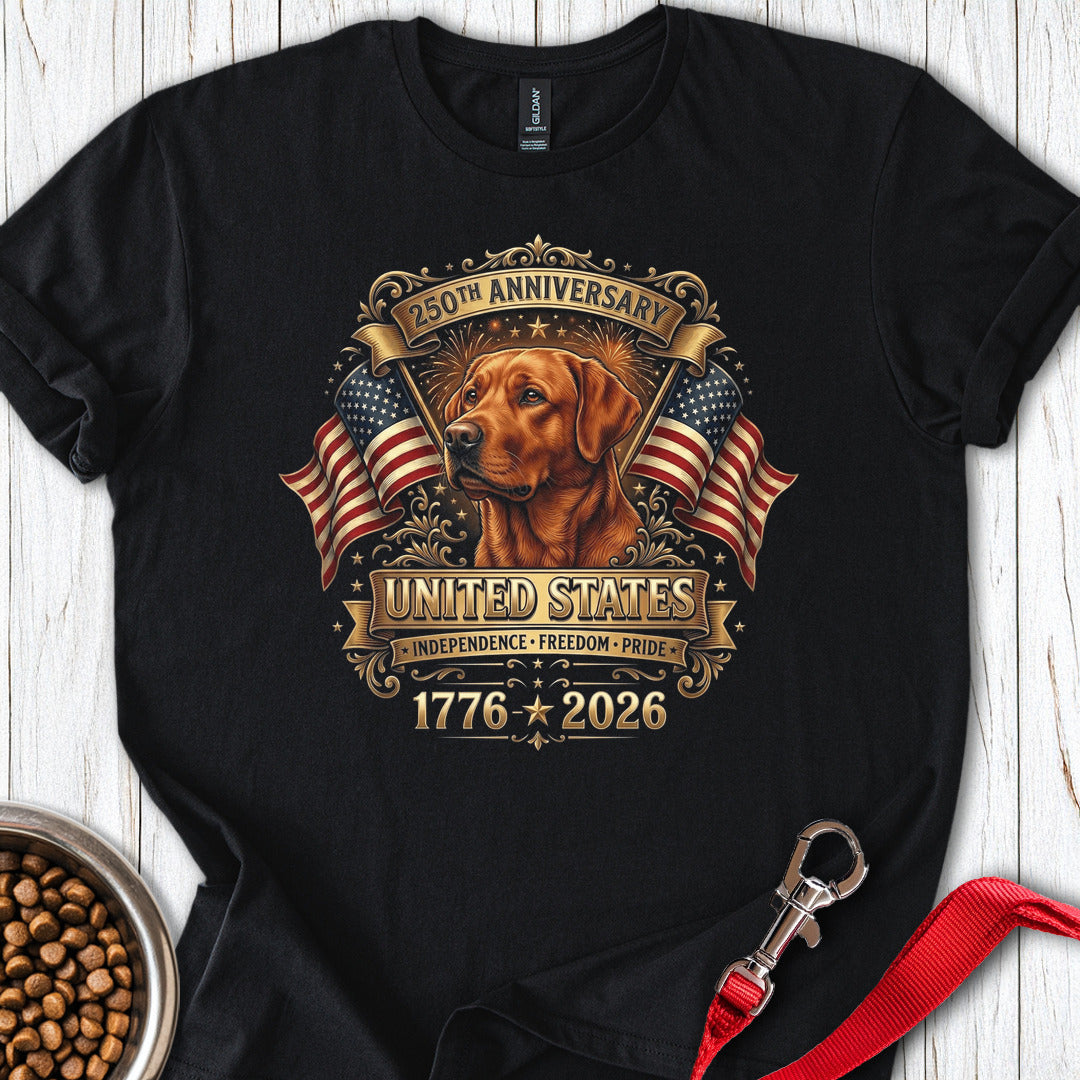Fox Red Lab 250 Years USA Black
