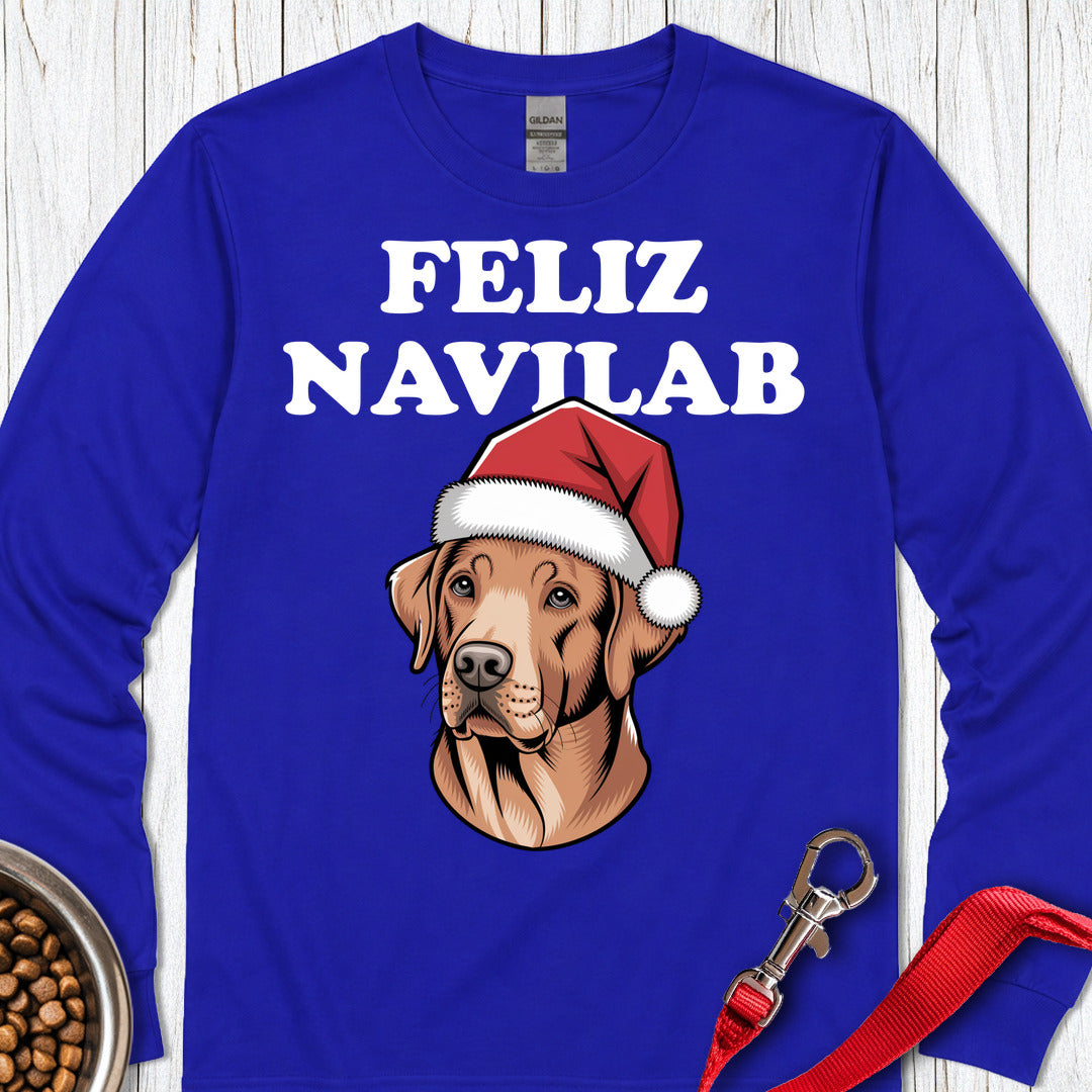 Fox Red Lab Funny Christmas Long Sleeve β Royal