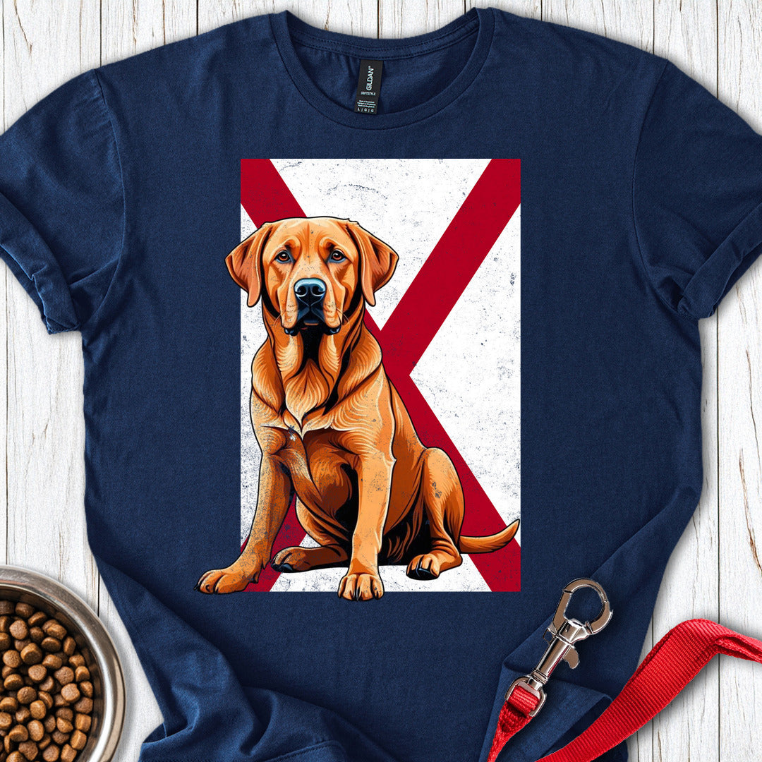 Fox Red Labrador Alabama Flag Navy