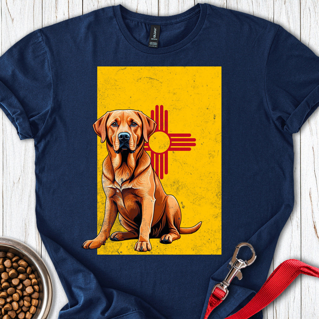 Fox Red Labrador New Mexico Flag Navy