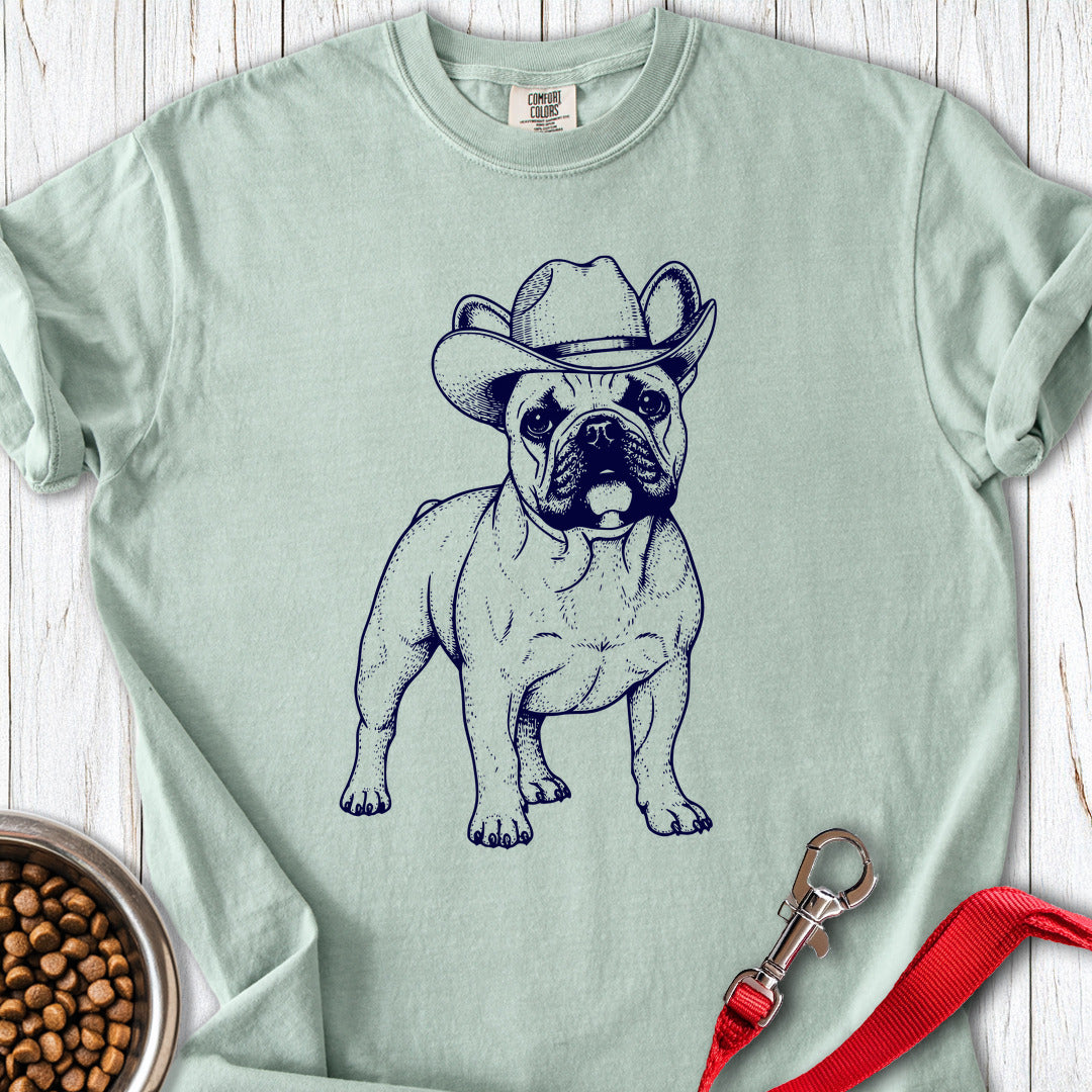 French Bulldog Cowboy Premium Tee Bay