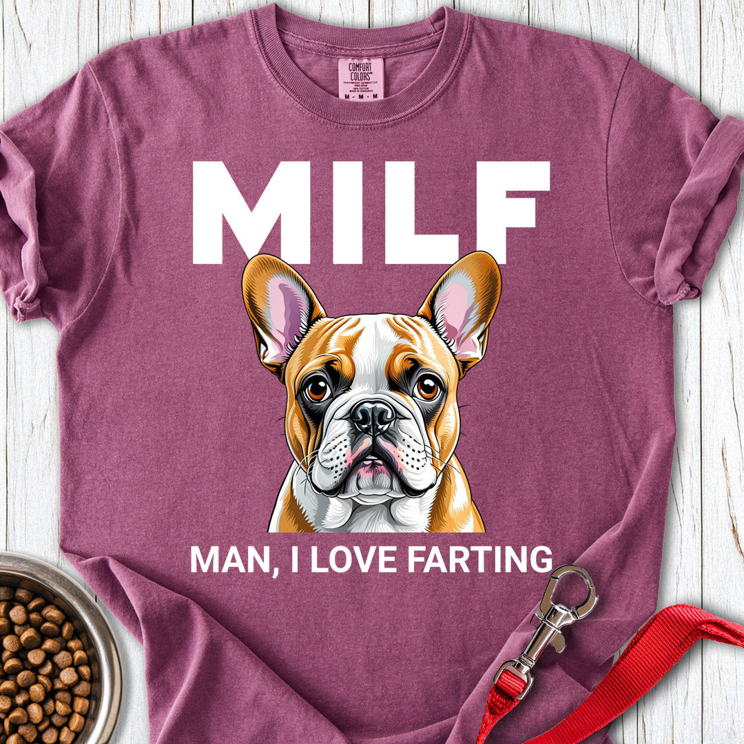 French Bulldog Fart Premium Tee — Berry