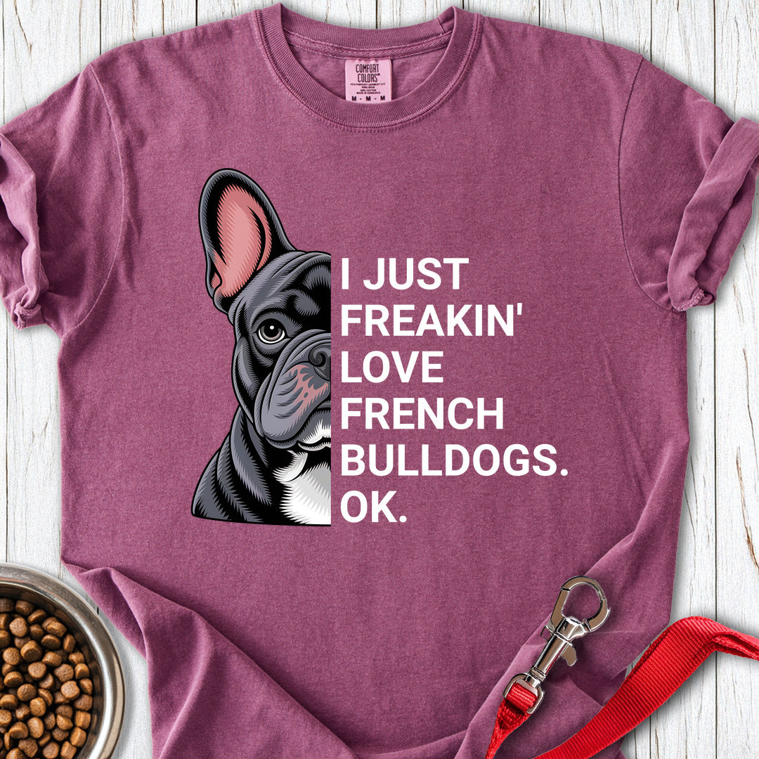 French Bulldog Love Premium Tee Berry