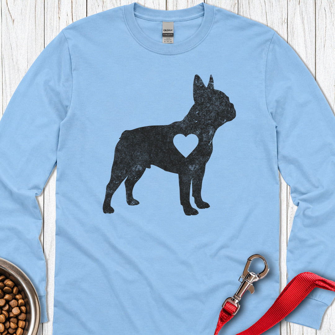 Frenchie Love Long Sleeve — Carolina Blue