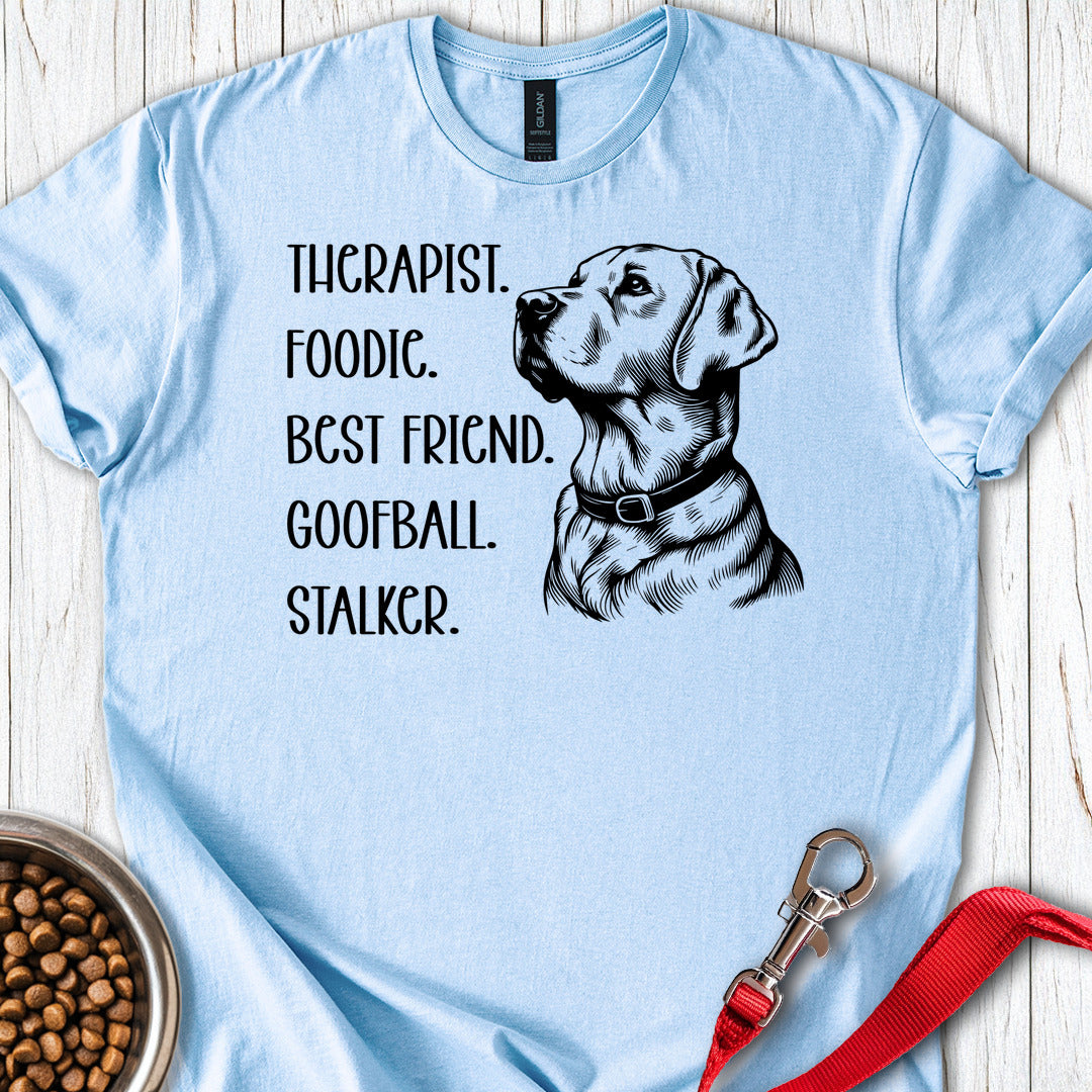Funny Labrador Titles Light Blue