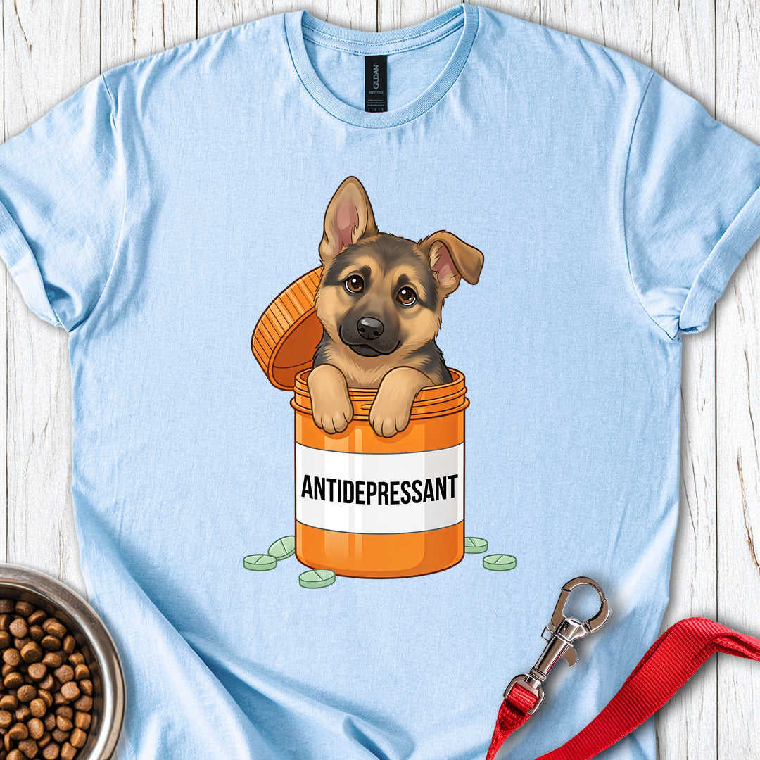 German Shepherd Antidepressant Light Blue