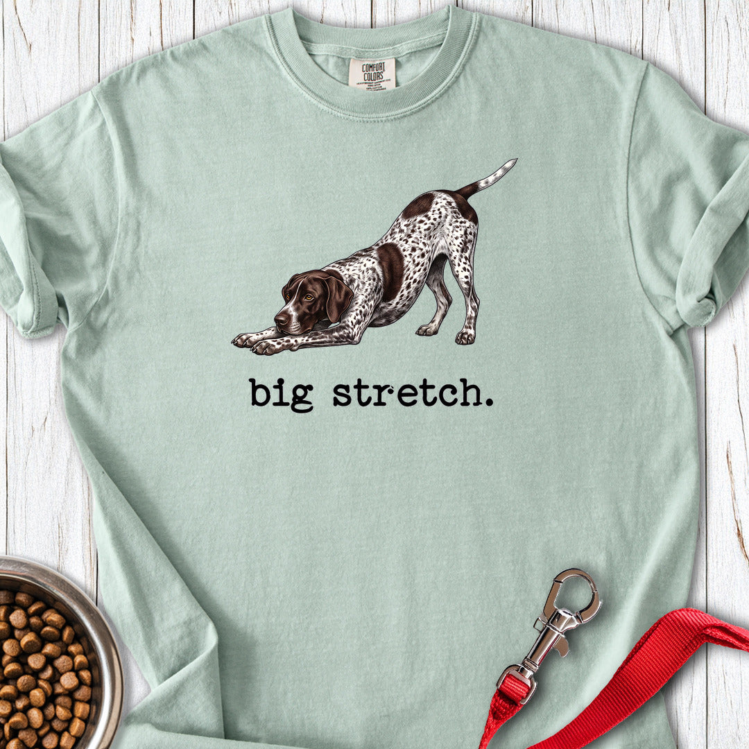 German Shorthaired Pointer Big Stretch Premium Tee — Bay