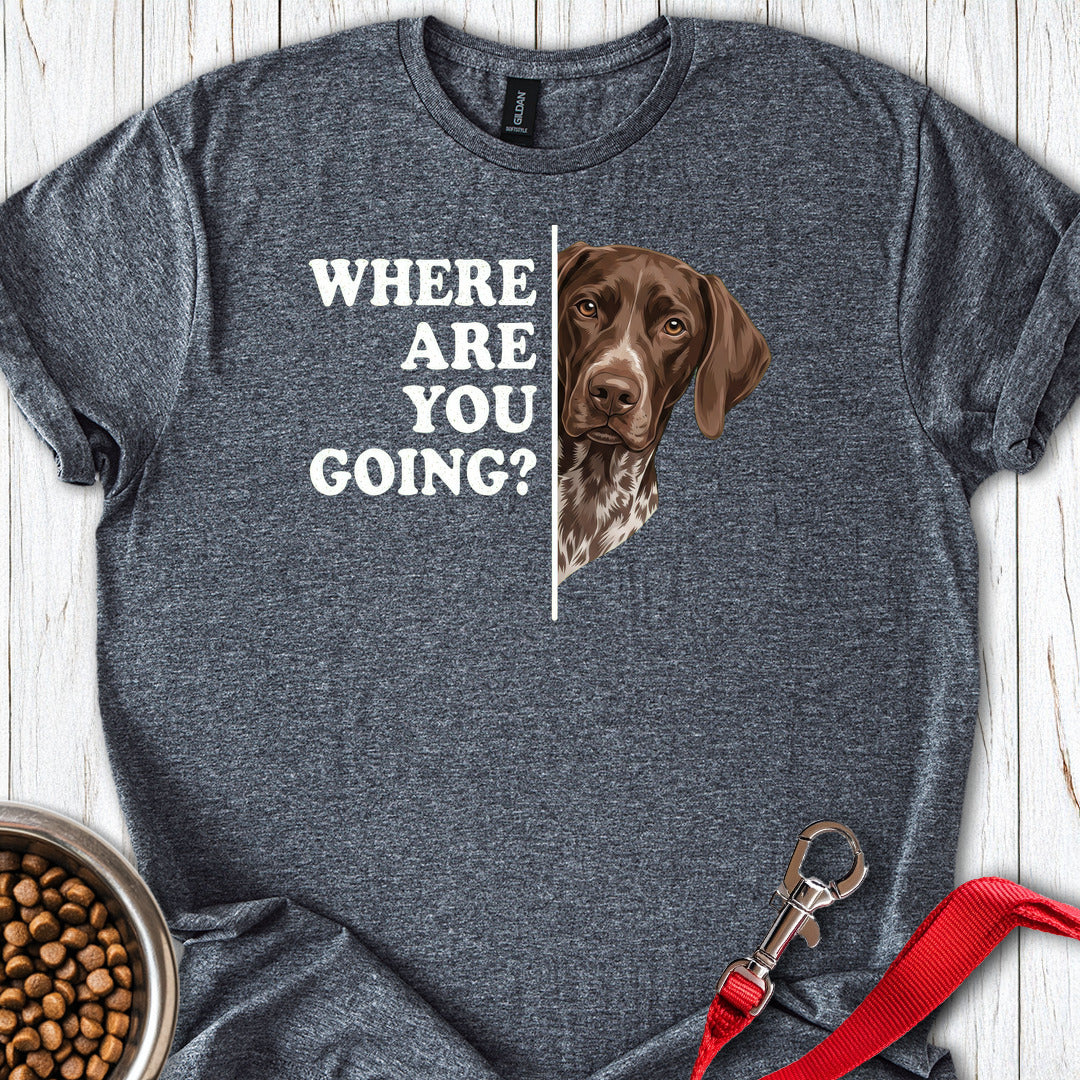 German Shorthaired Pointer Following Dark Heather