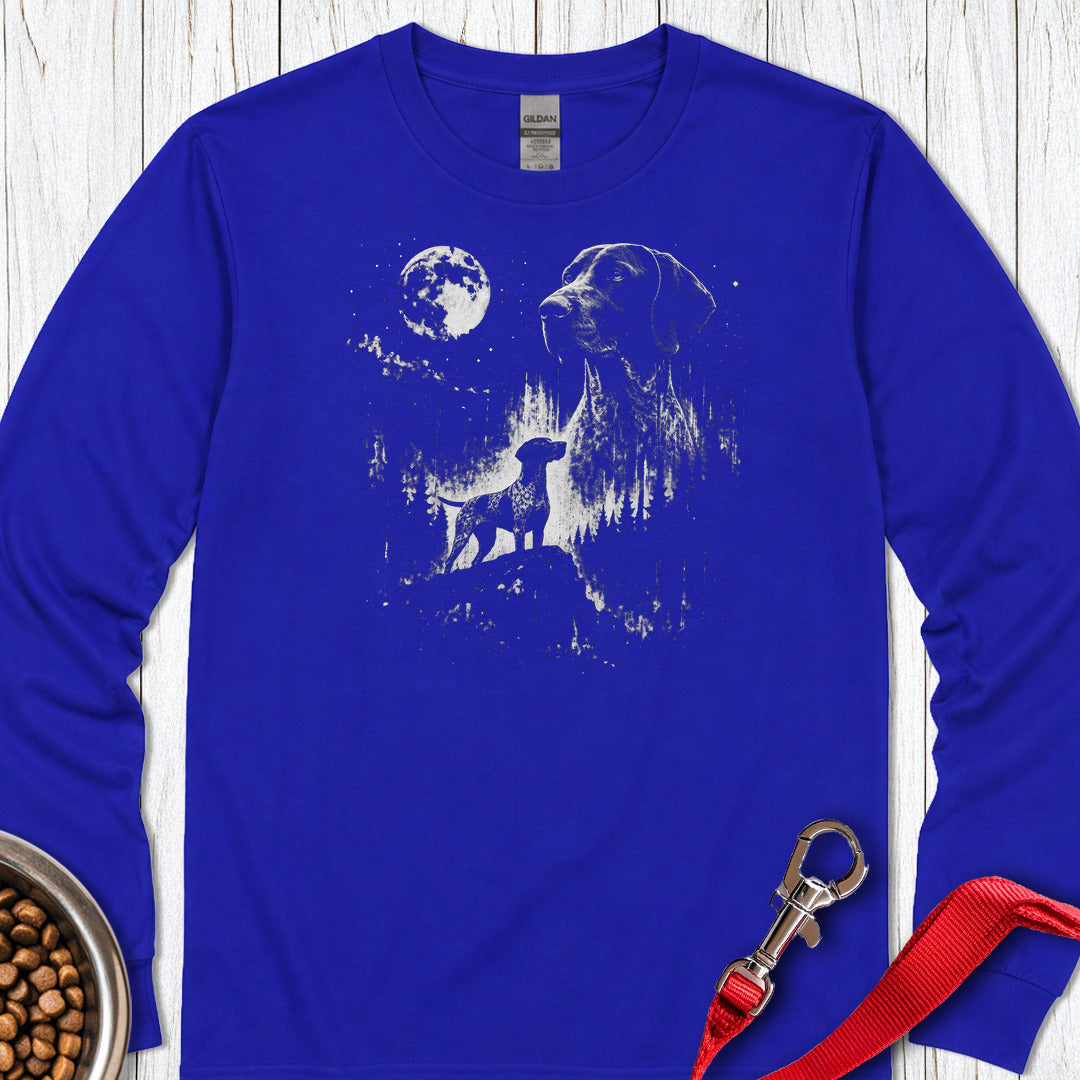 German Shorthaired Pointer Moon Long Sleeve — Royal