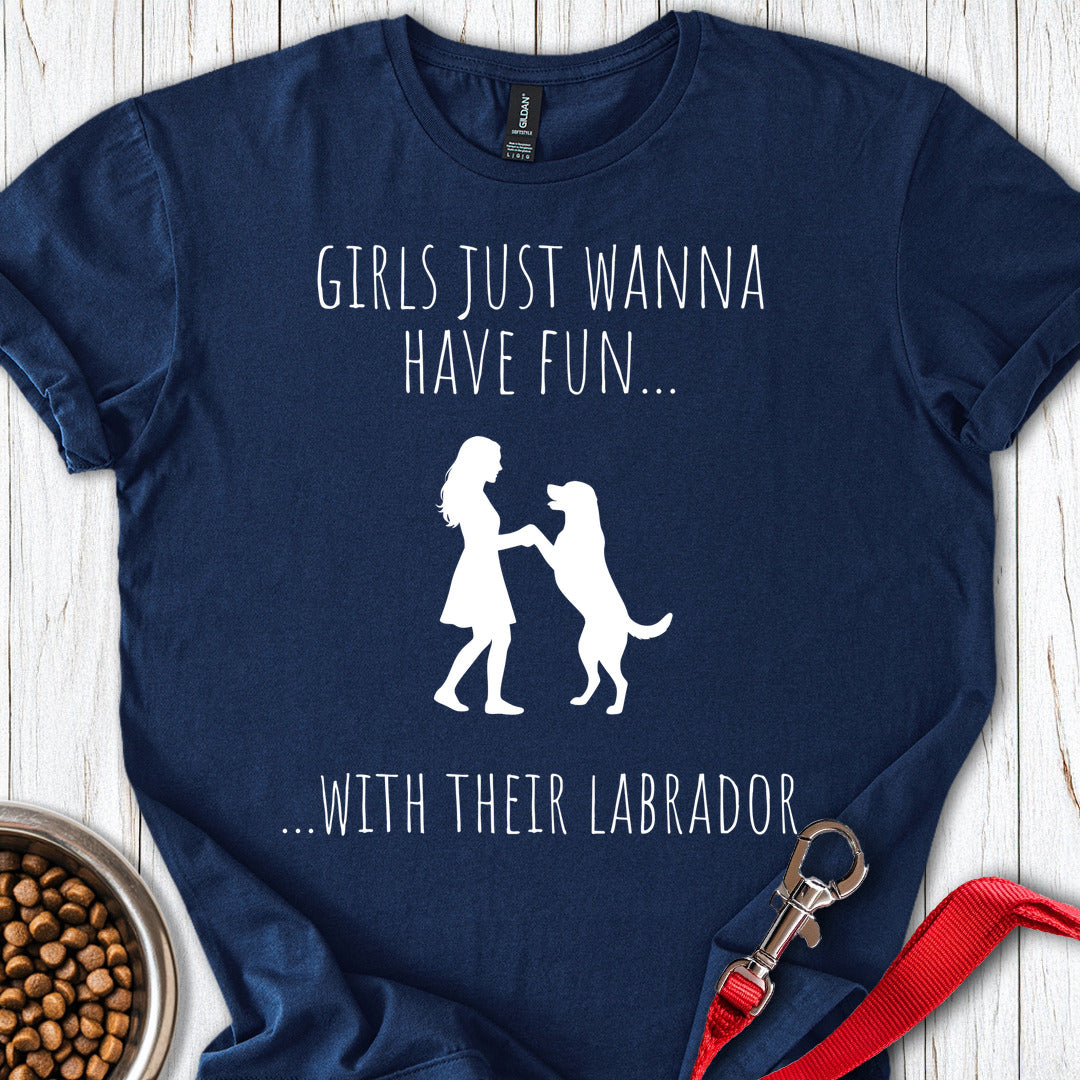 Girls Just Wanna Have Fun Lab Navy