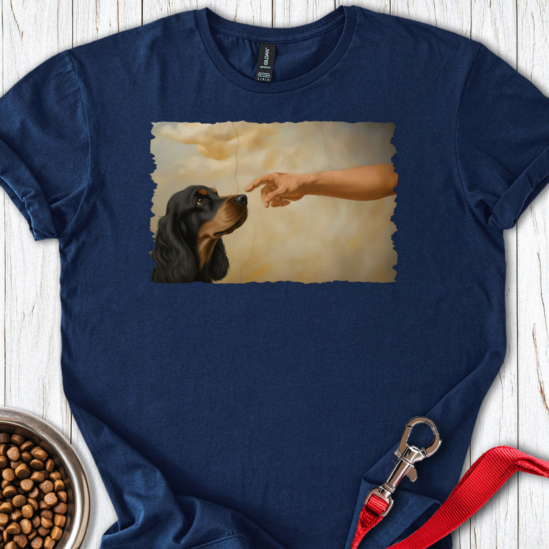 God Creates Black Tan Cocker Spaniel Navy