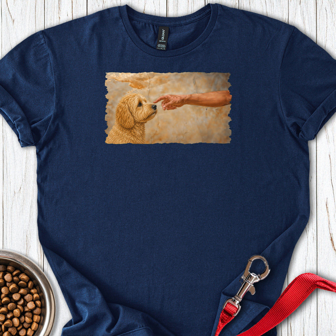 God Creates Golden Doodle Navy