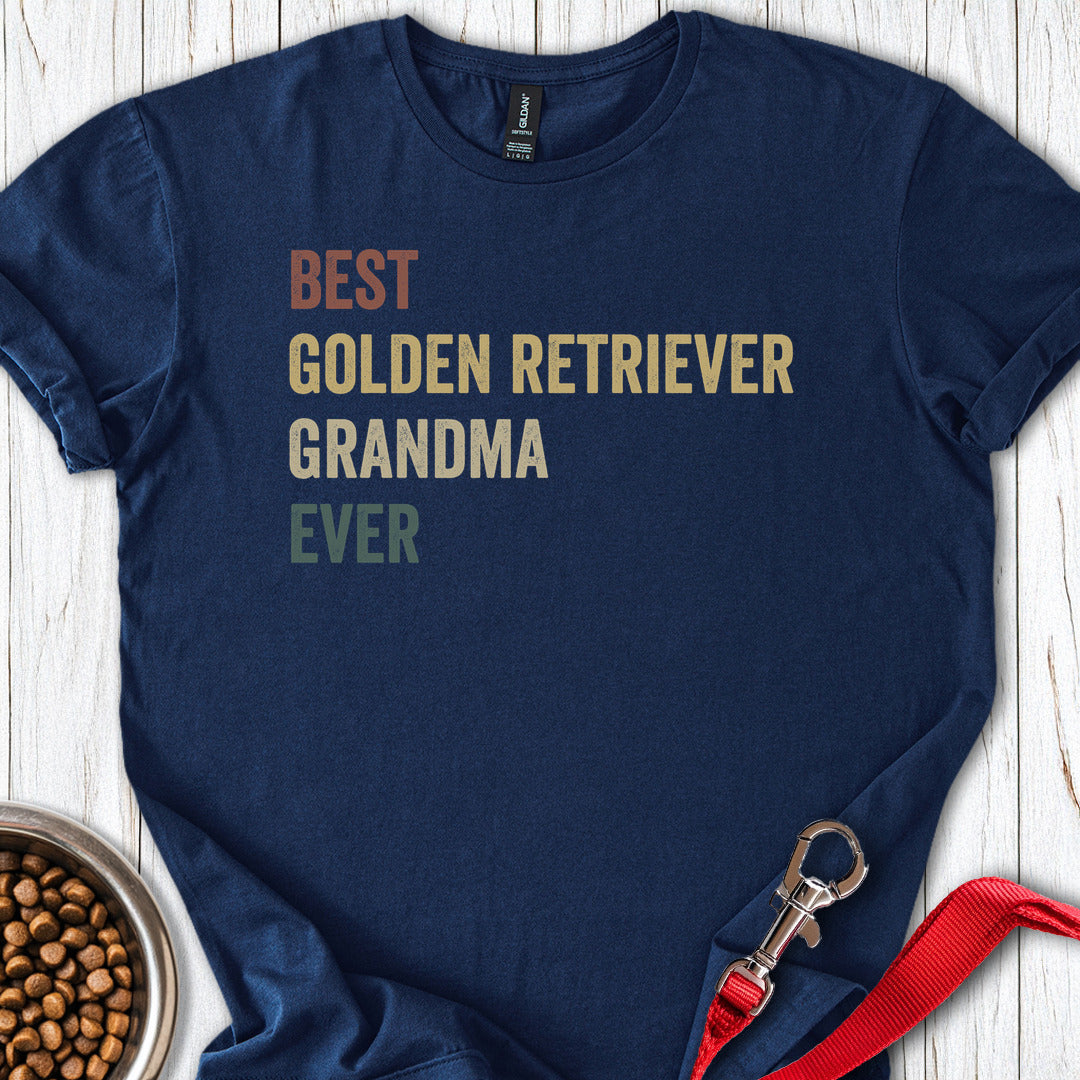 Golden Retriever Grandma Navy