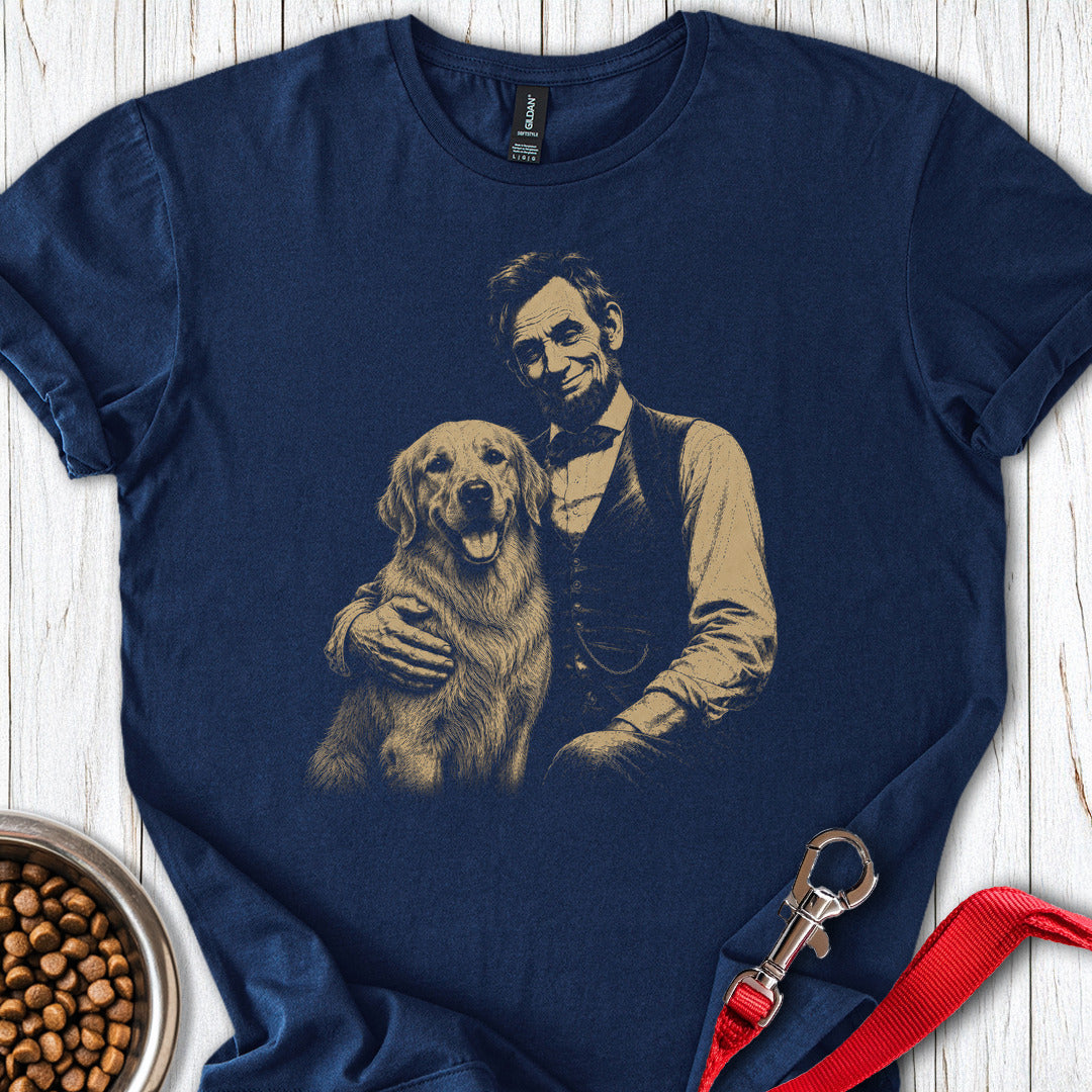 Golden Retriever Lincoln Navy