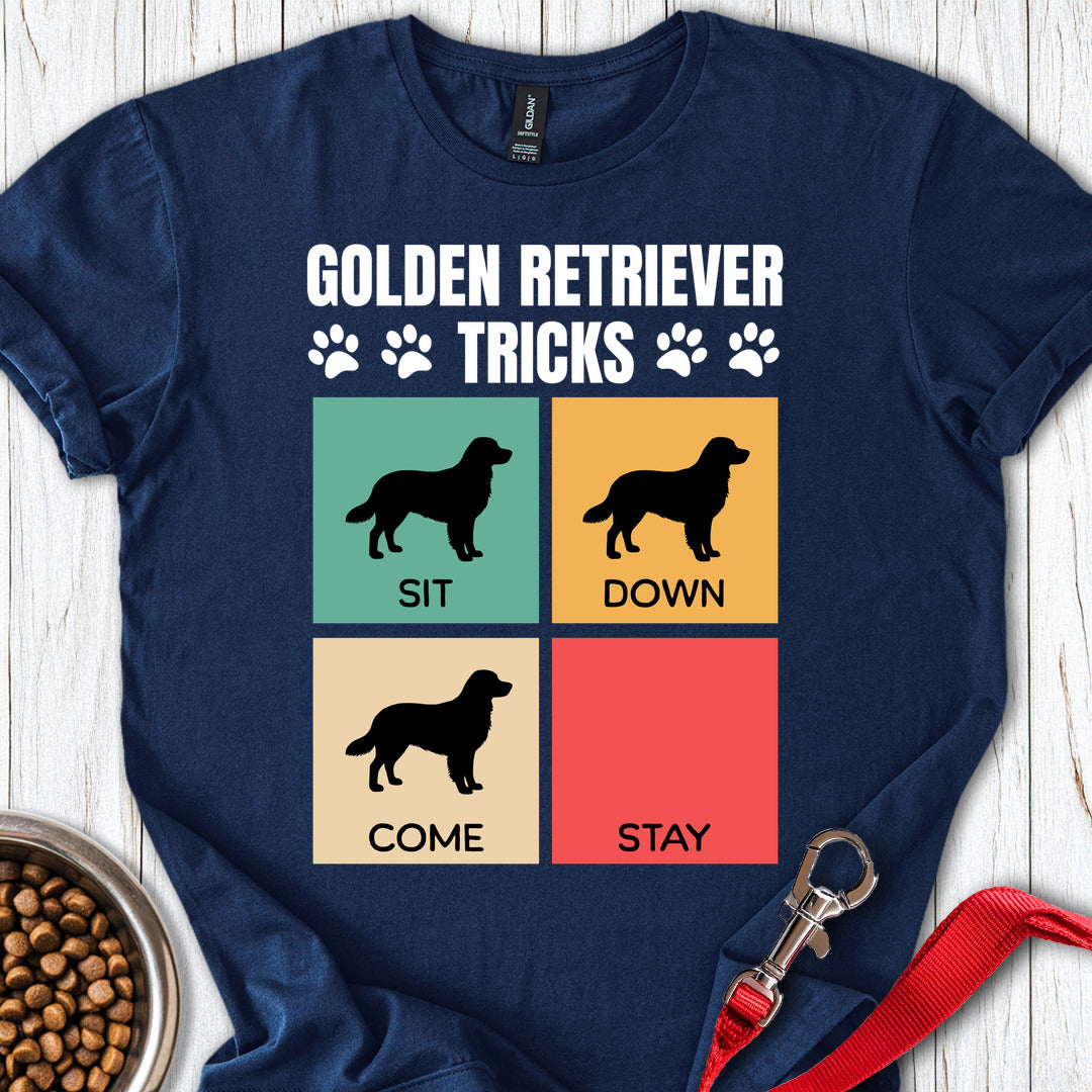 Golden Retriever Tricks Navy