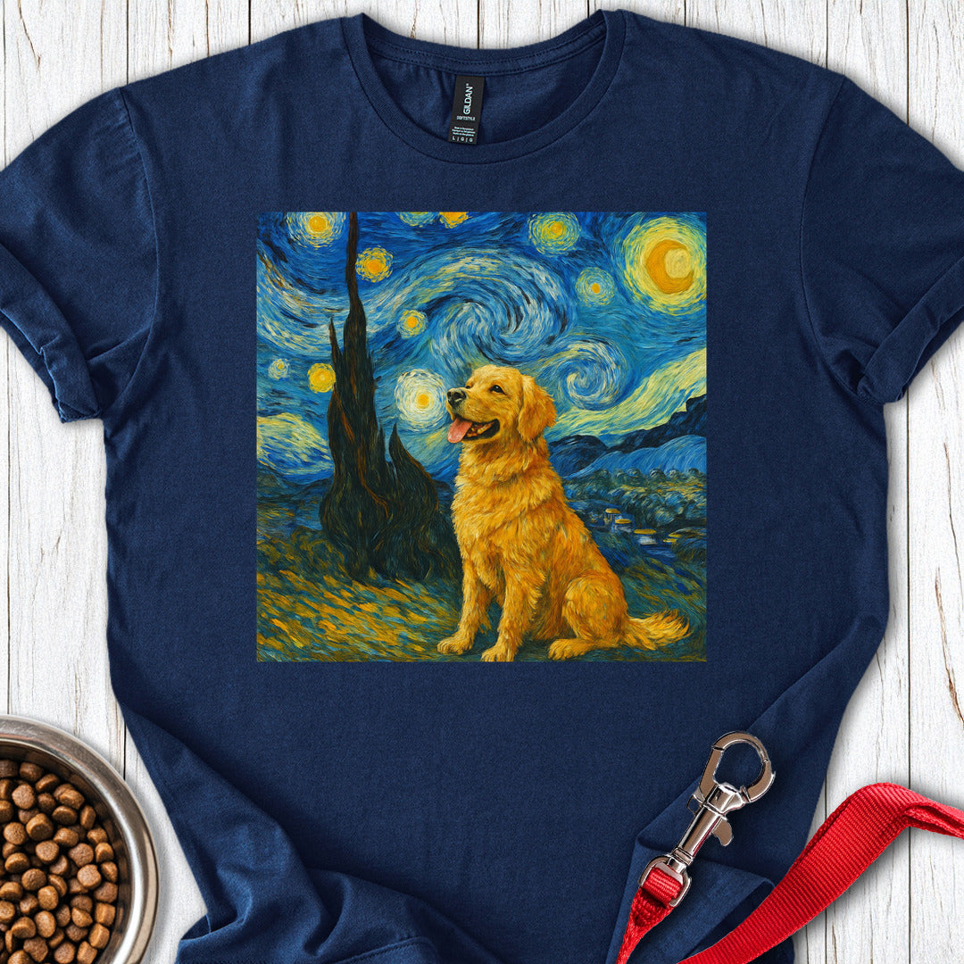 Golden Retriever Van Gogh Navy