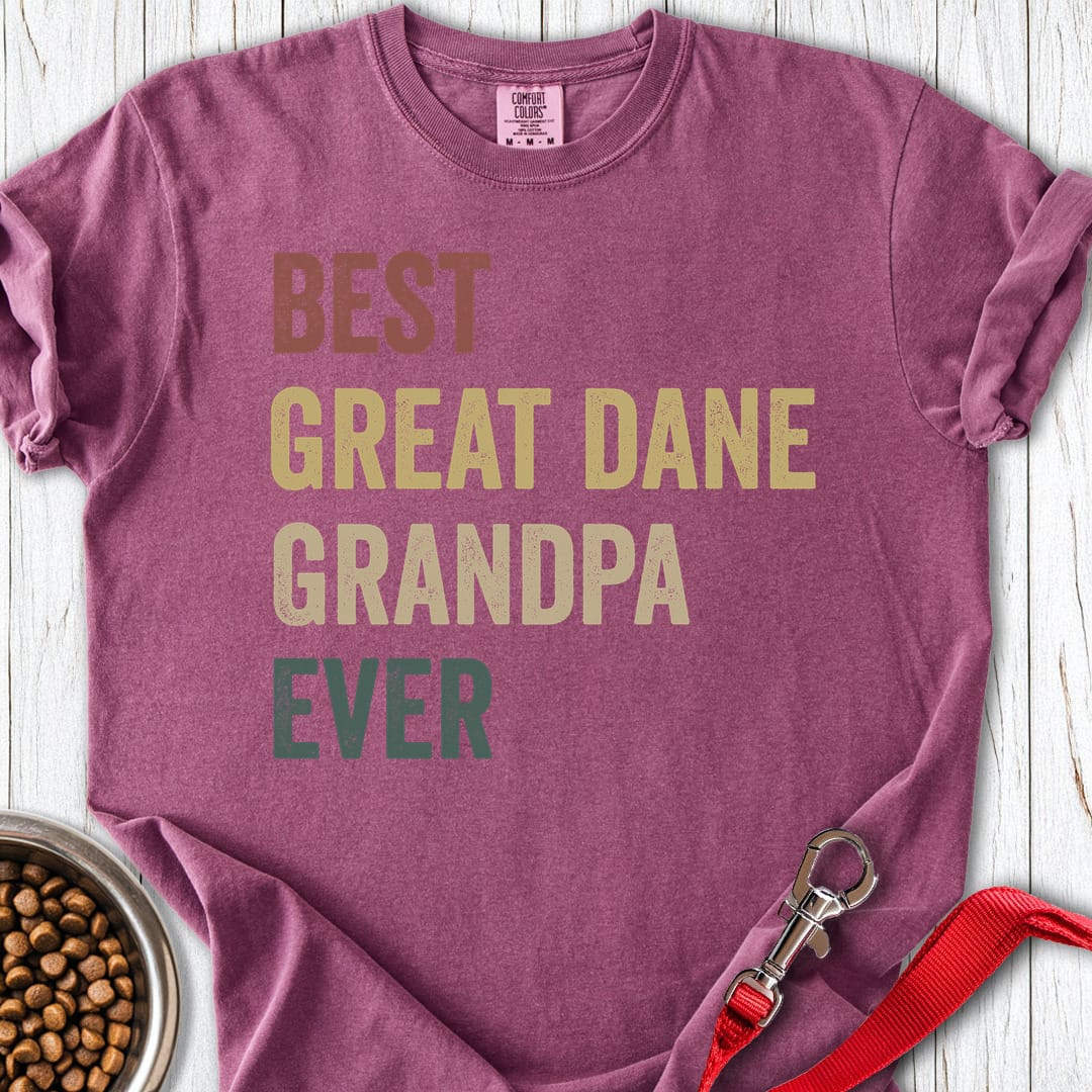 Great Dane Grandpa Premium Tee Berry