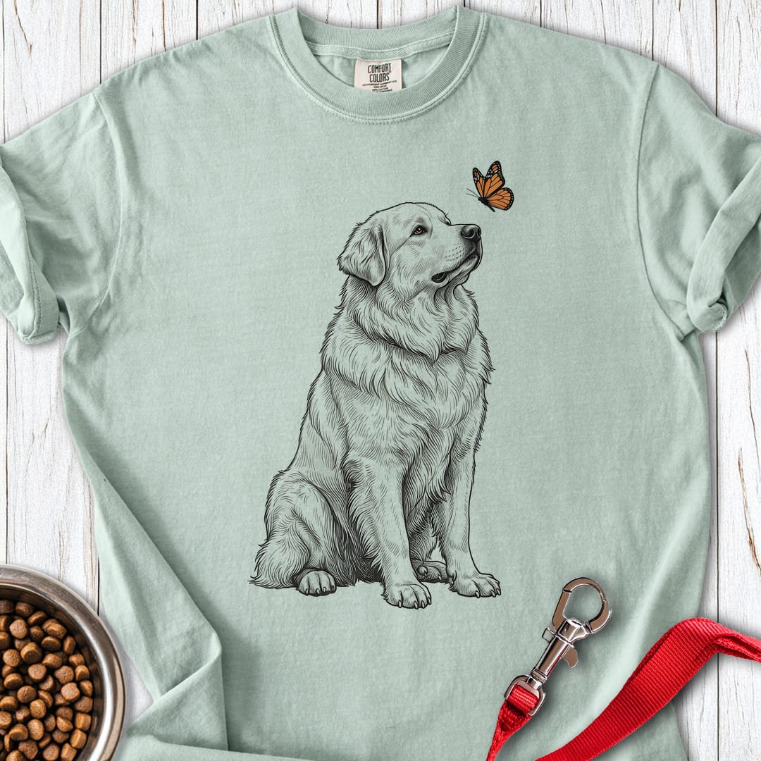 Great Pyrenees Butterfly Premium Tee — Bay