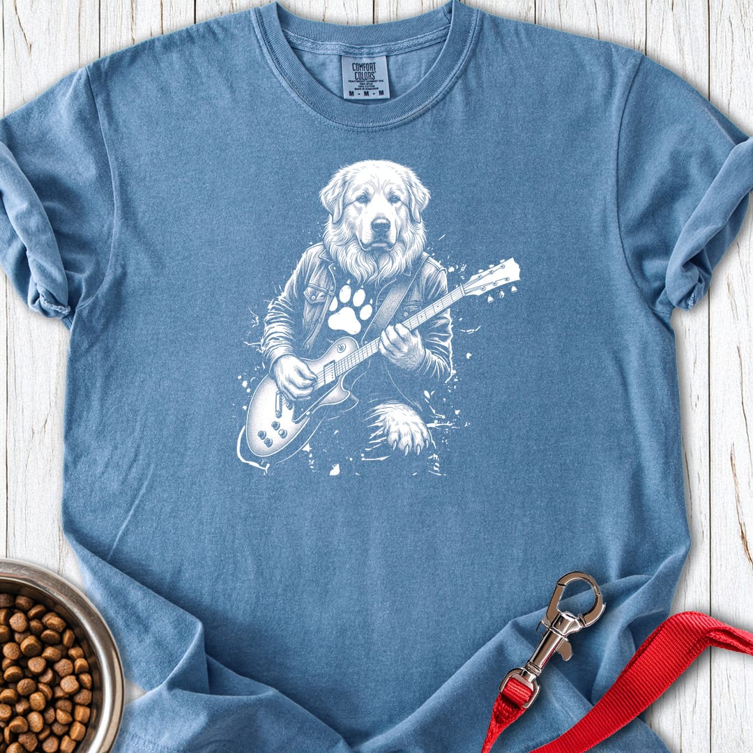 Great Pyrenees Guitar Premium Tee Blue Jean