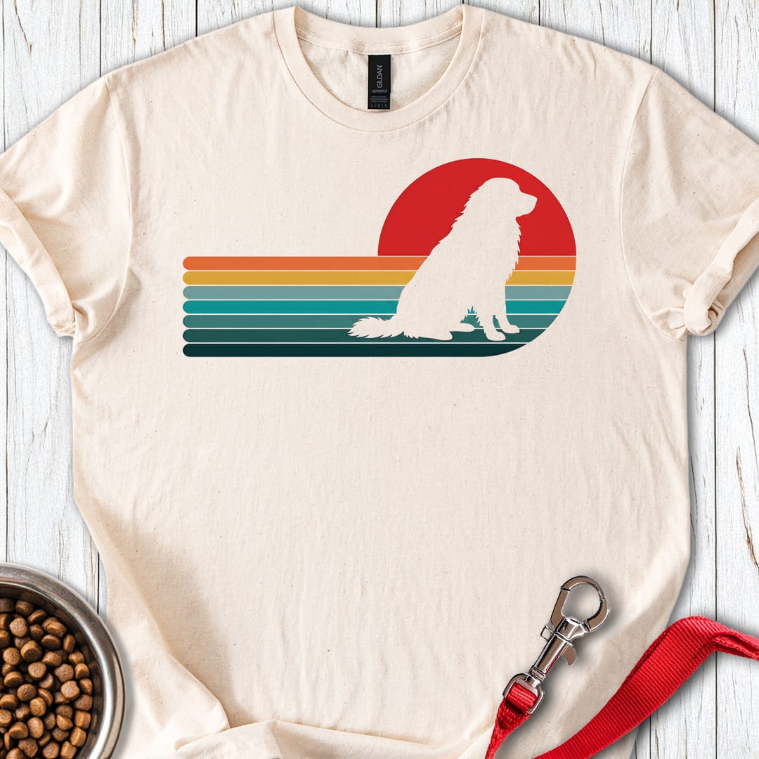 Great Pyrenees Retro Sunset — Natural