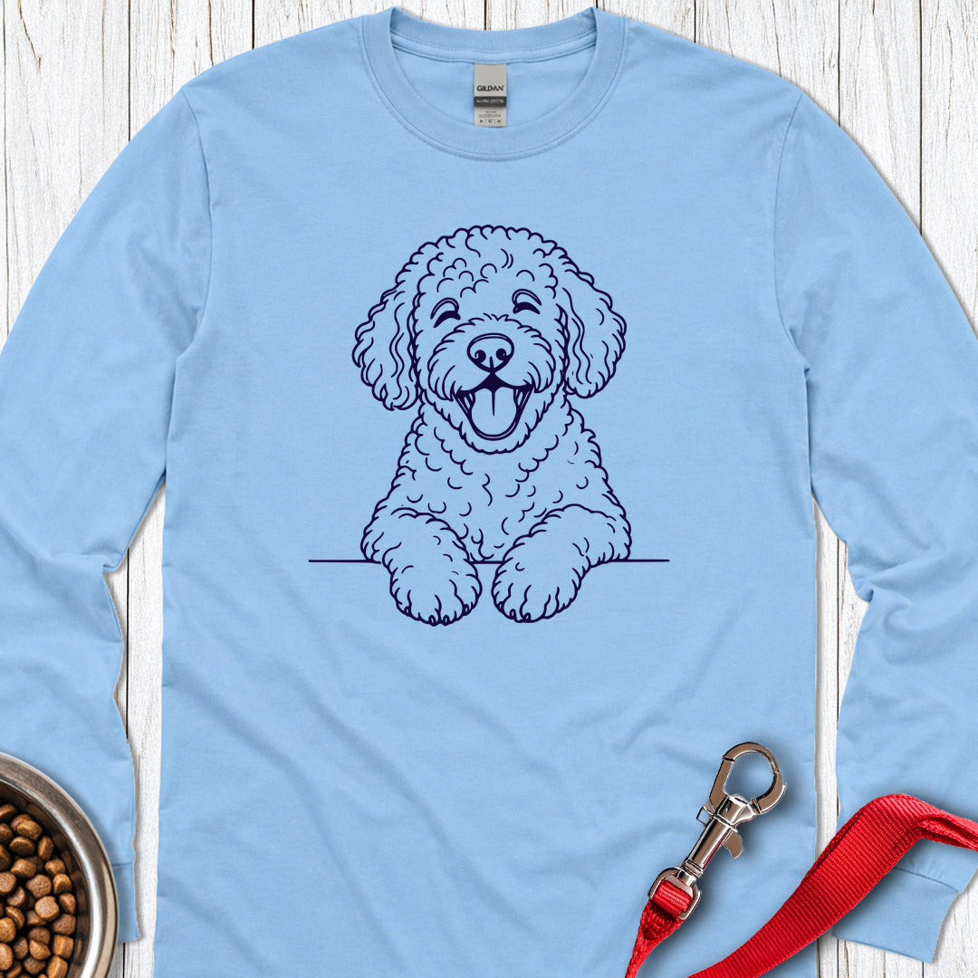 Happy Lagotto Long Sleeve β Carolina Blue