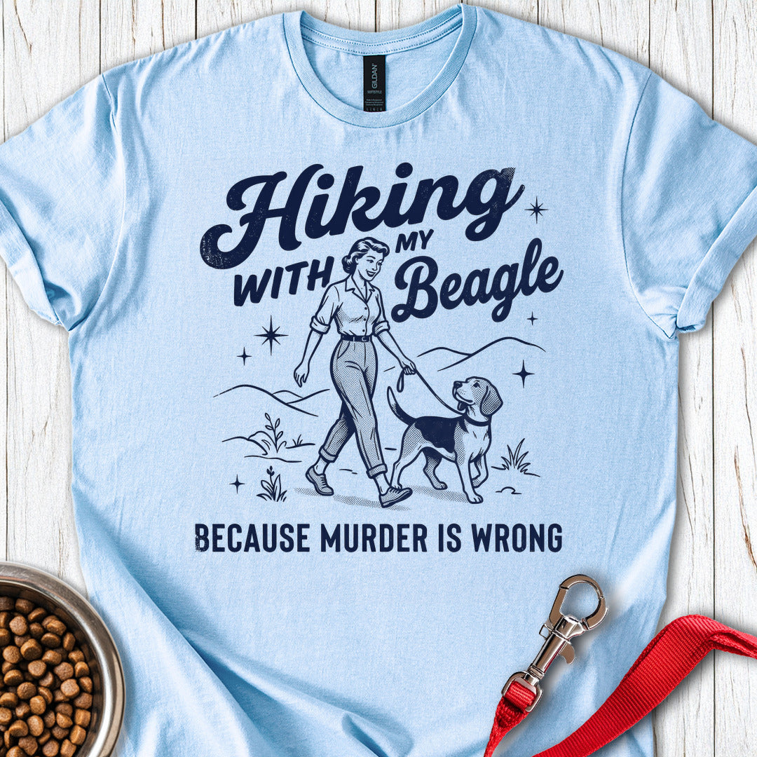 Hiking With My Beagle Light Blue