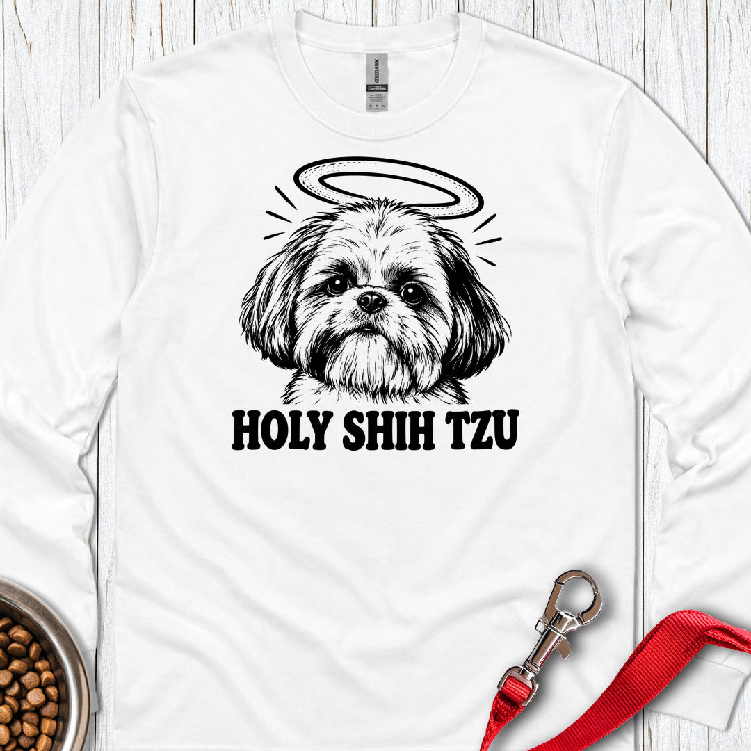 Holy Shih Tzu Long Sleeve β White