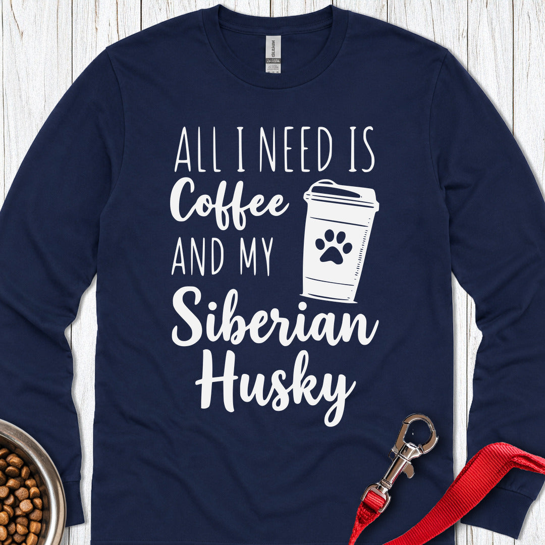 Husky Coffee Long Sleeve — Navy