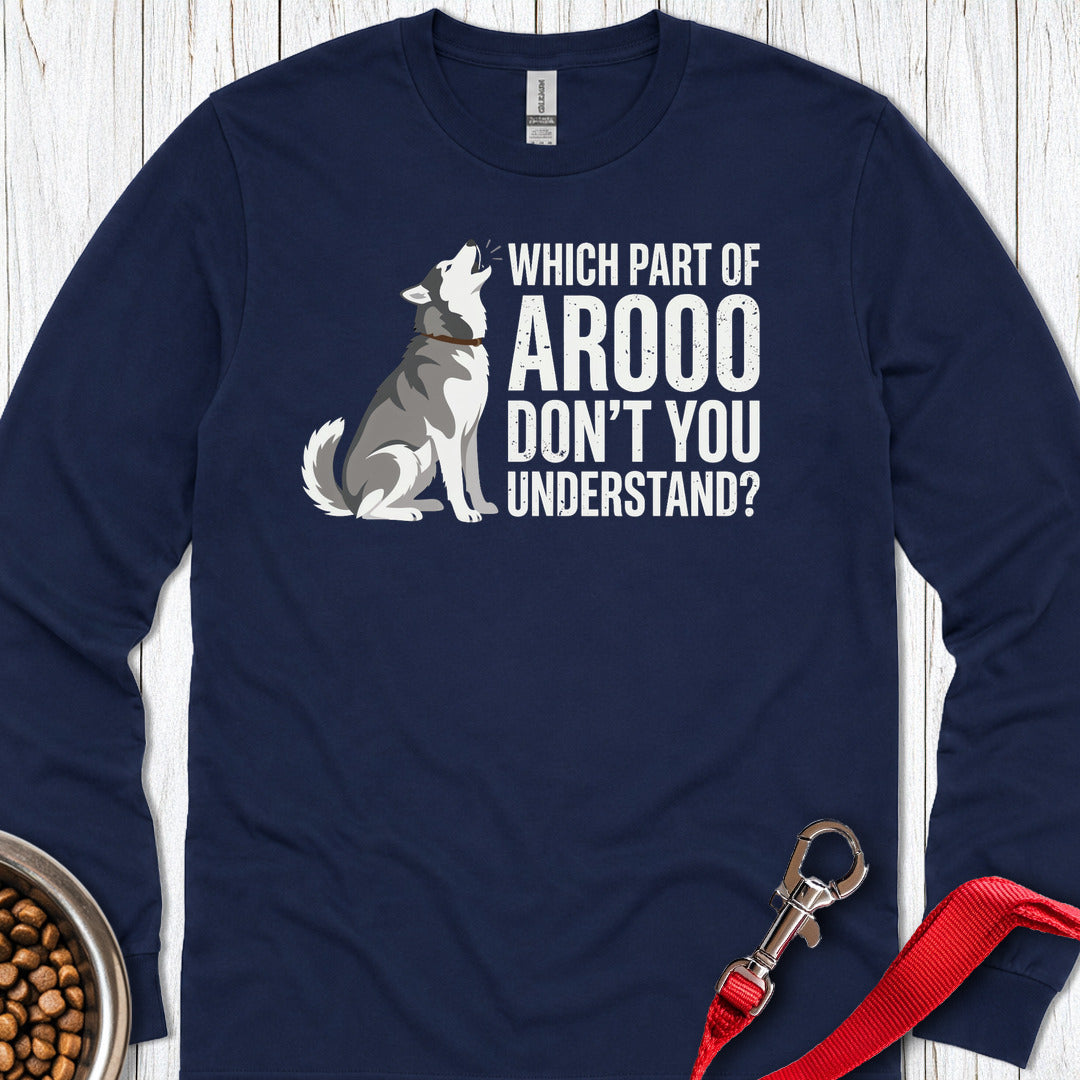 Husky Howling Long Sleeve — Navy