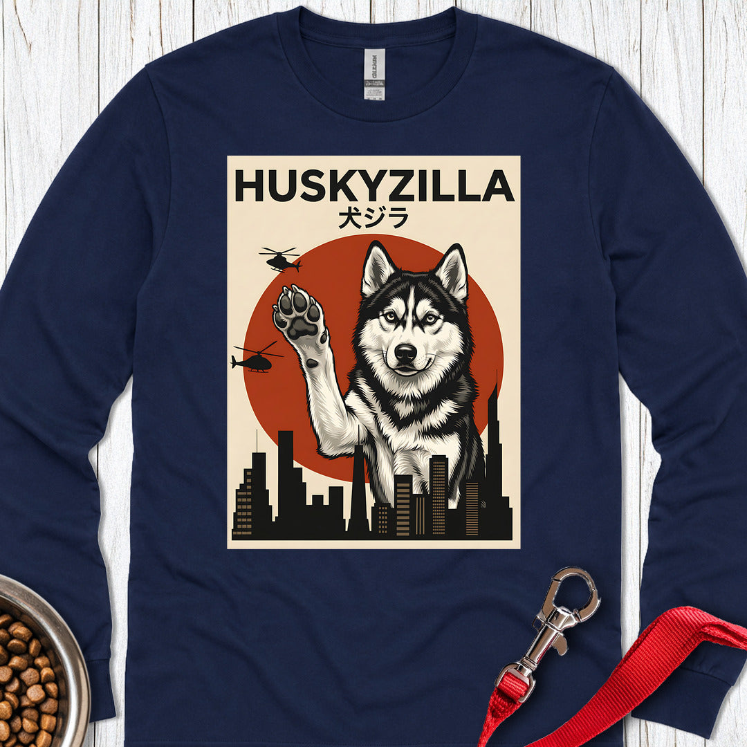 Huskyzilla Long Sleeve — Navy