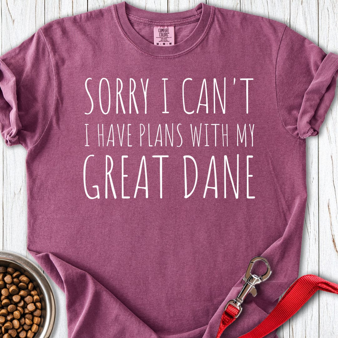 I Have Plans With My Great Dane Premium Tee Berry