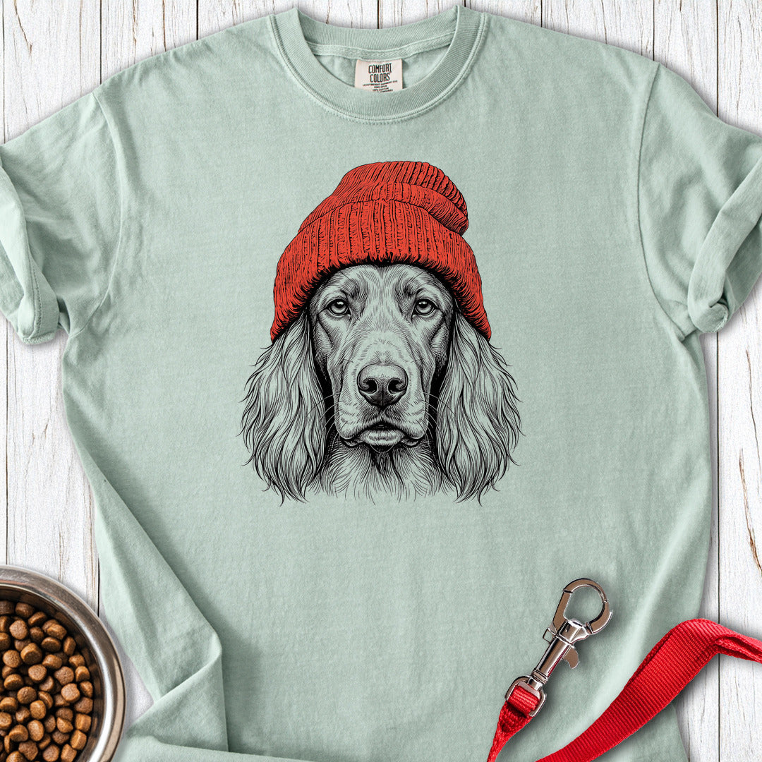 Irish Setter Beanie Premium Tee — Bay