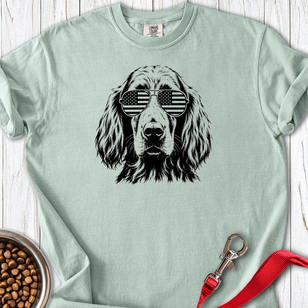 Irish Setter Flag Shades Premium Tee — Bay