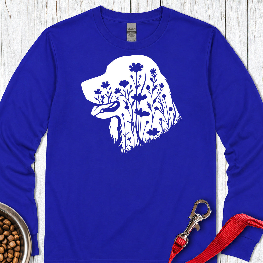 Irish Setter Flowers Long Sleeve β Royal