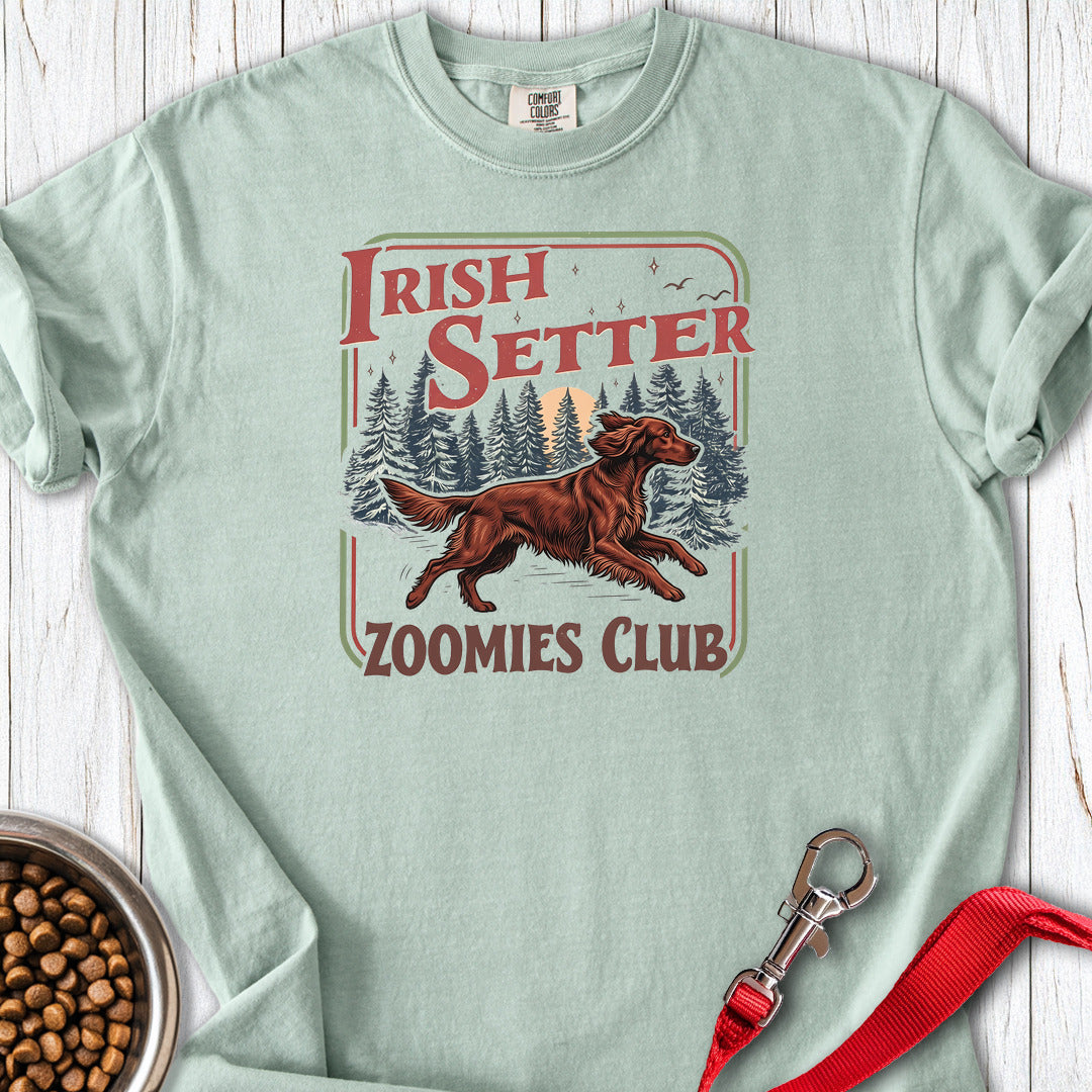 Irish Setter Zoomies Club Premium Tee — Bay