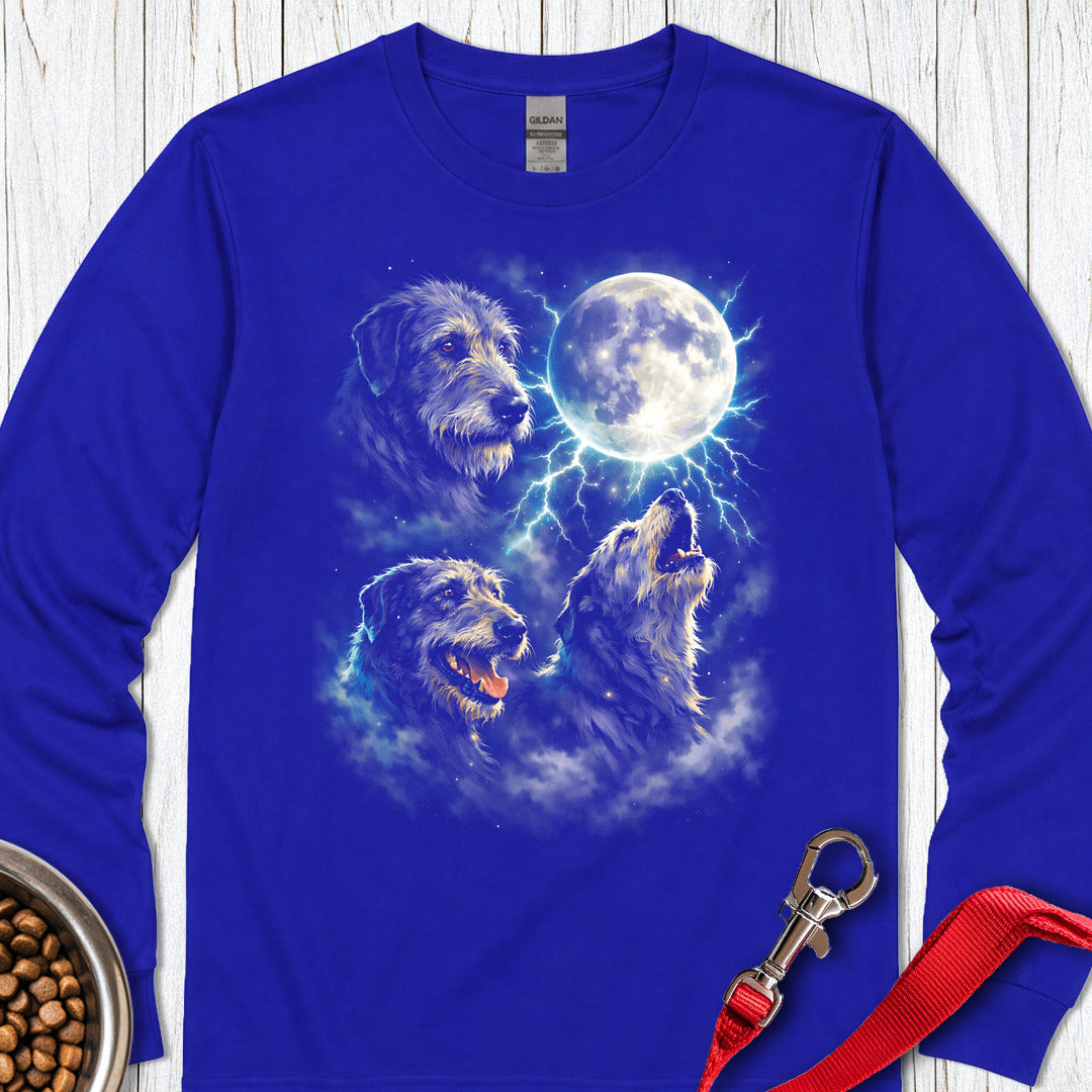 Irish Wolfhound Moon Long Sleeve — Royal