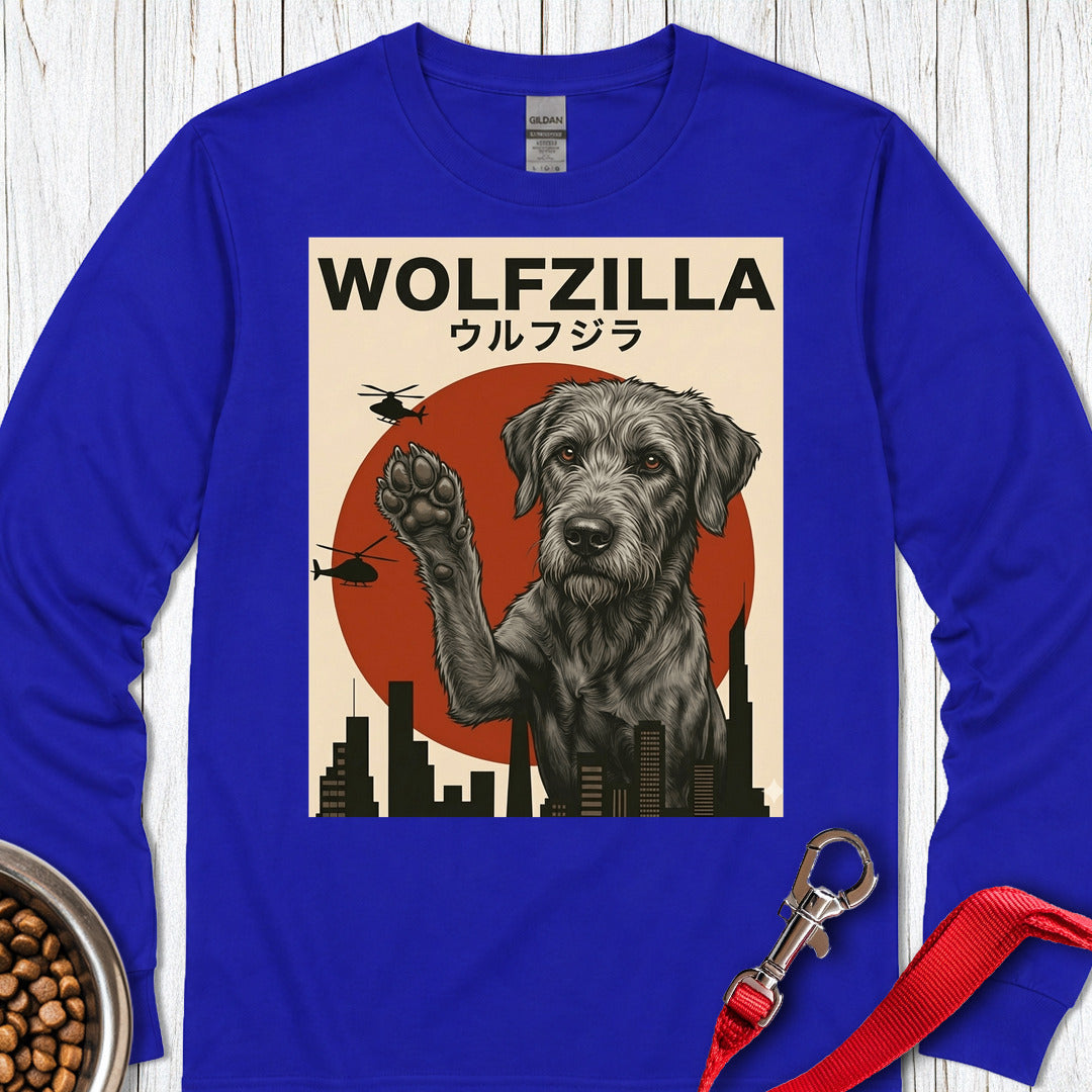 Irish Wolfzilla Long Sleeve — Royal