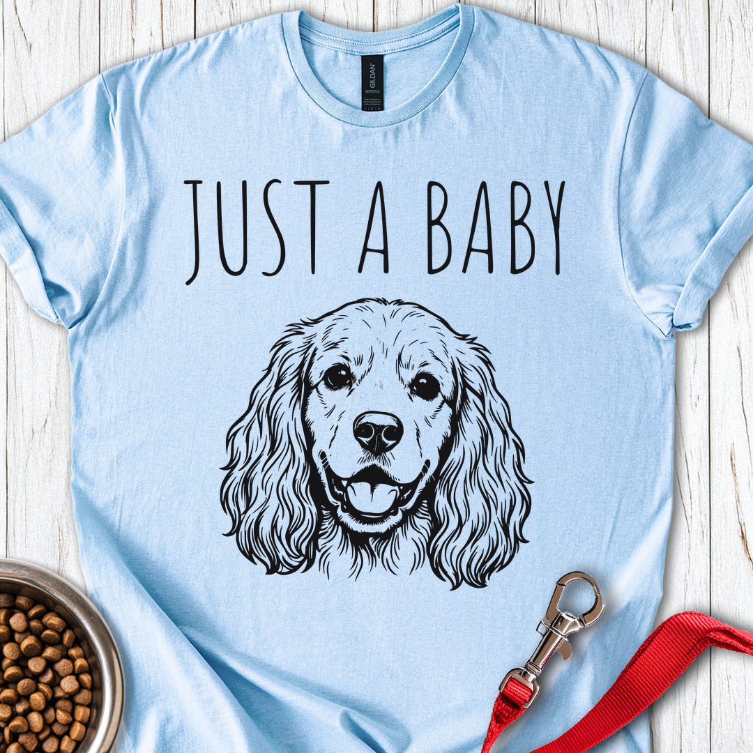 Just a Baby Cocker Spaniel Light Blue