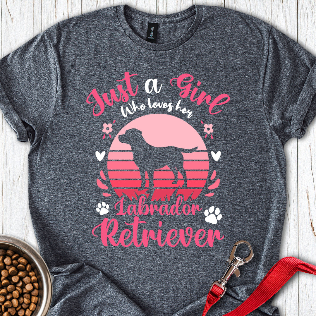 Just a Girl Who Loves Her Labrador Dark Heather