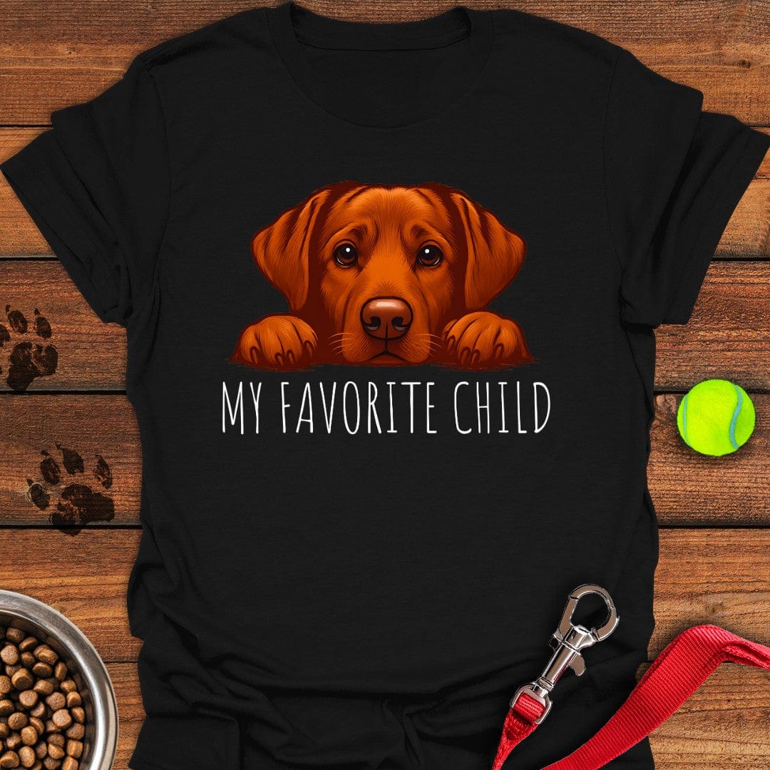Fox Red Labrador Favorite Child T-Shirt Black