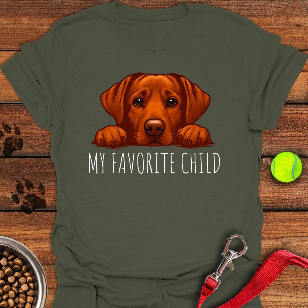 Fox Red Labrador Favorite Child T-Shirt Military Green