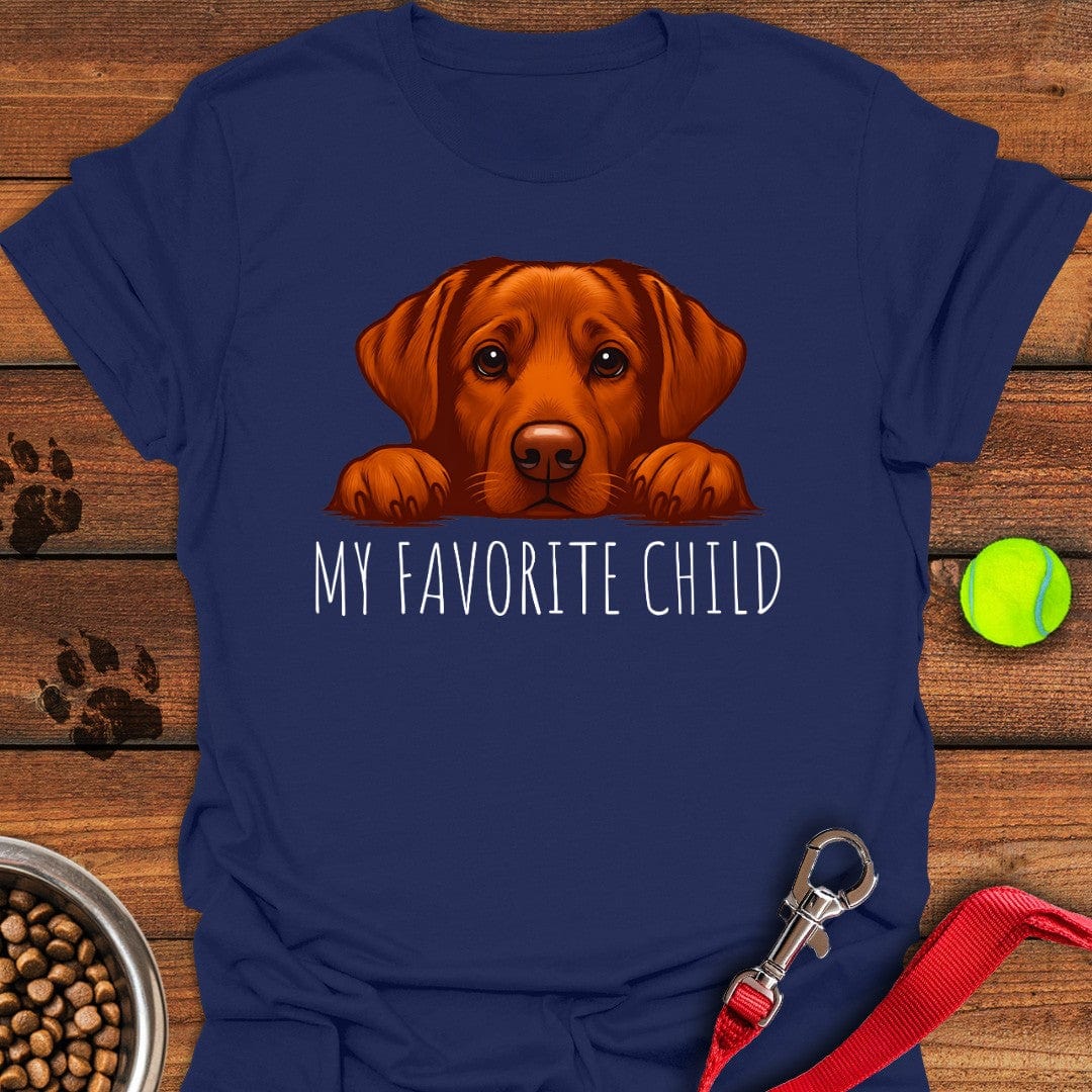 Fox Red Labrador Favorite Child T-Shirt Navy