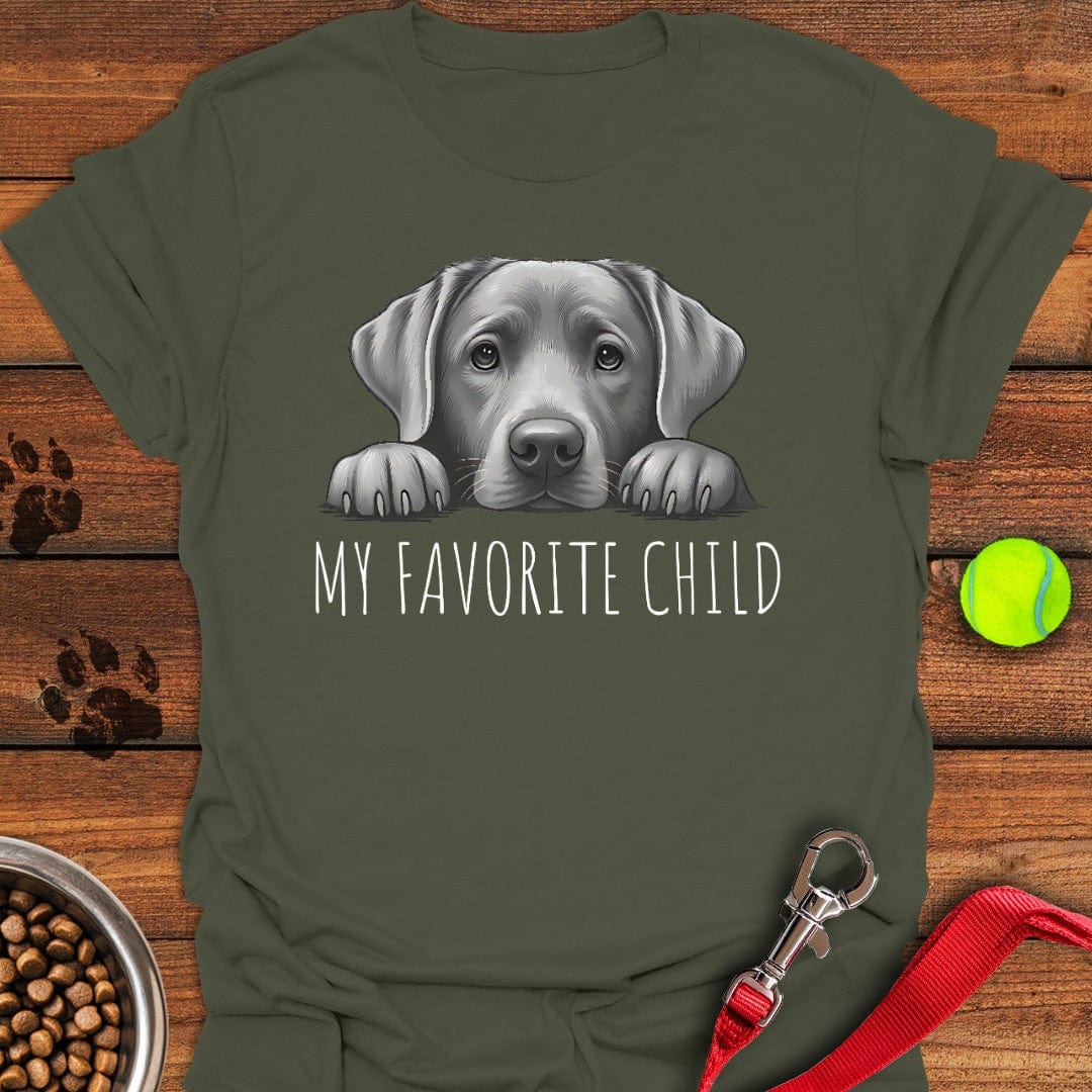 Silver Labrador Favorite Child Military Green