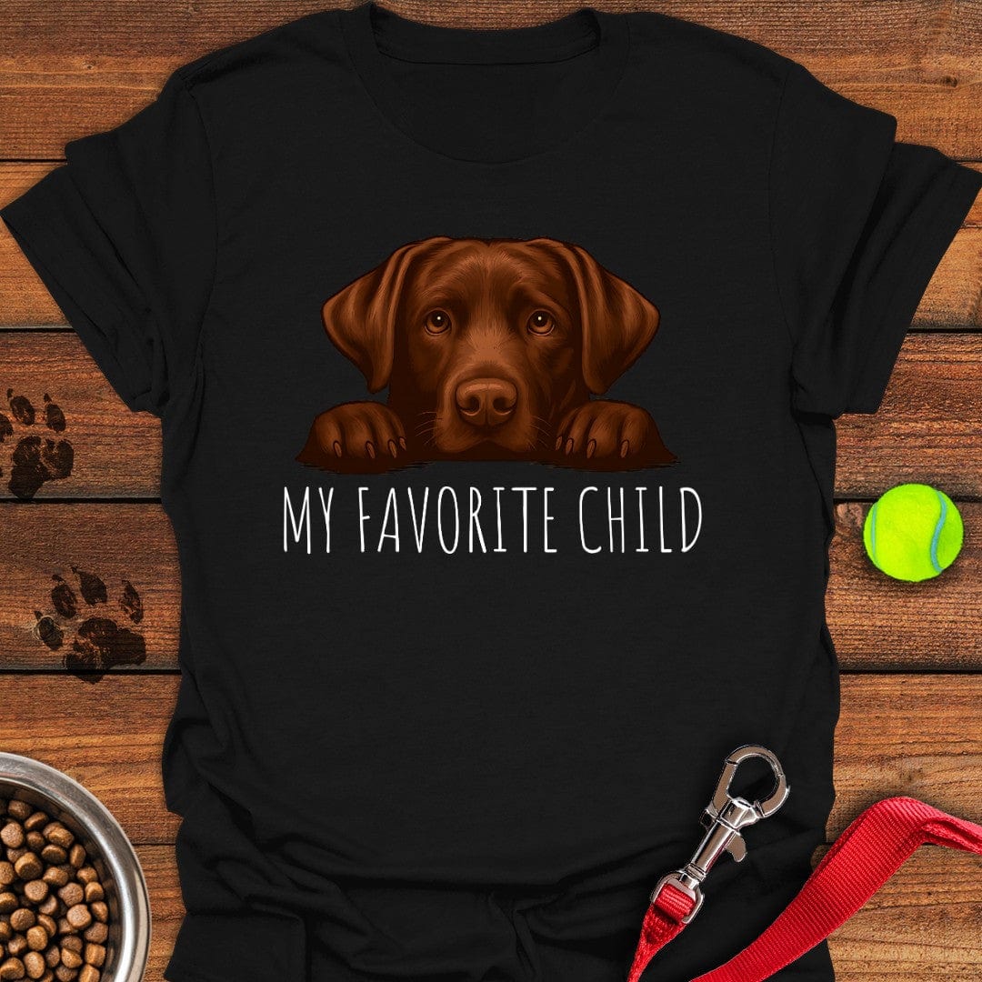 Chocolate Labrador Favorite Child Black
