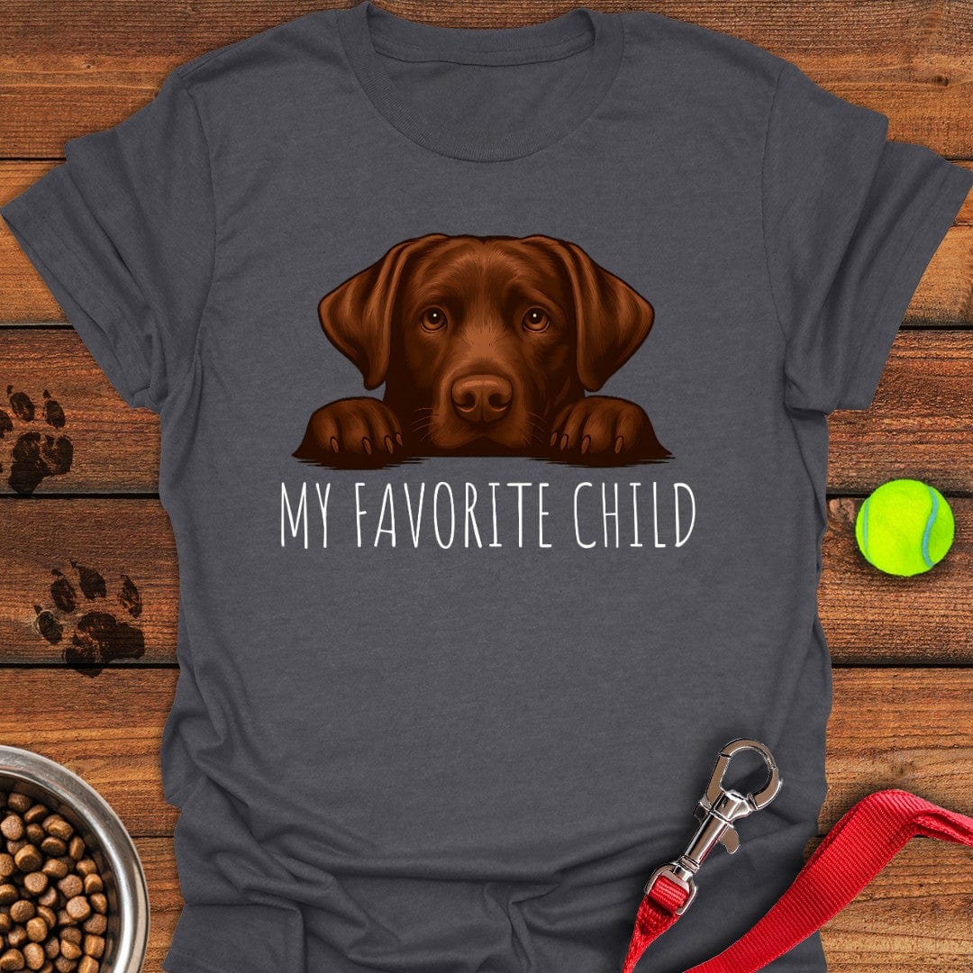Chocolate Labrador Favorite Child Dark Heather