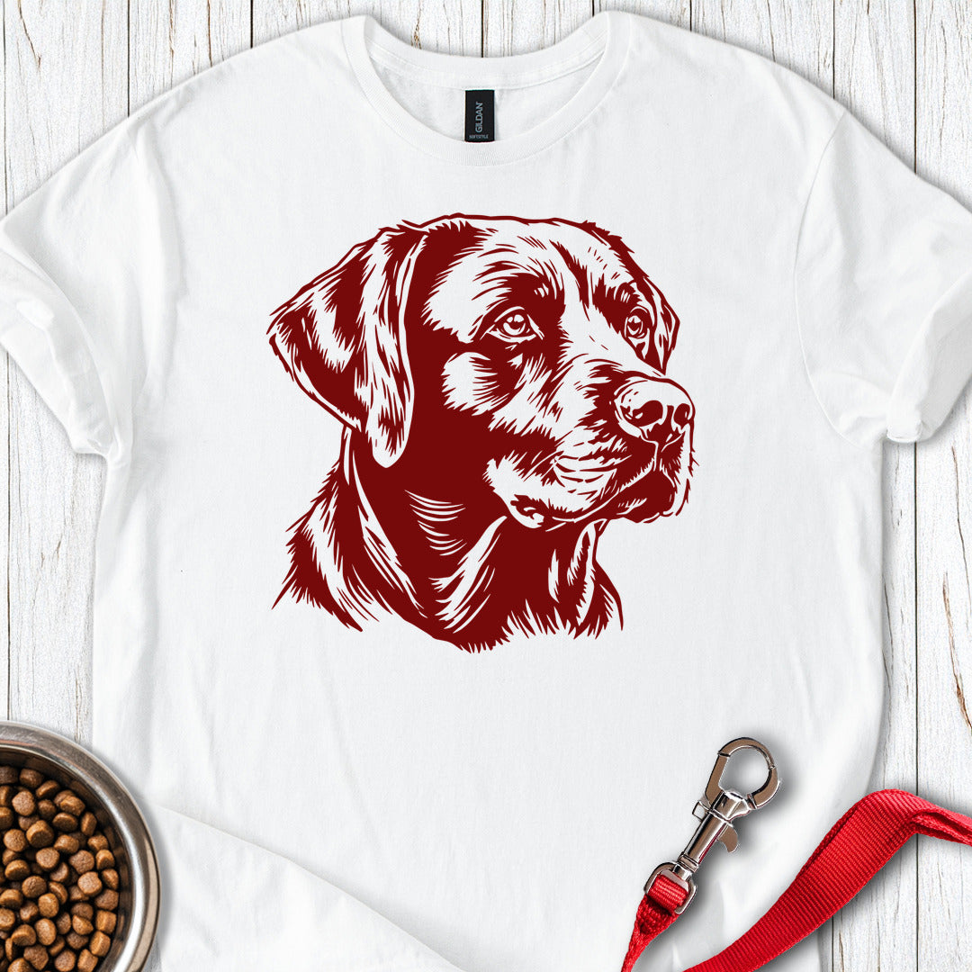 Labrador Portrait Graphic White