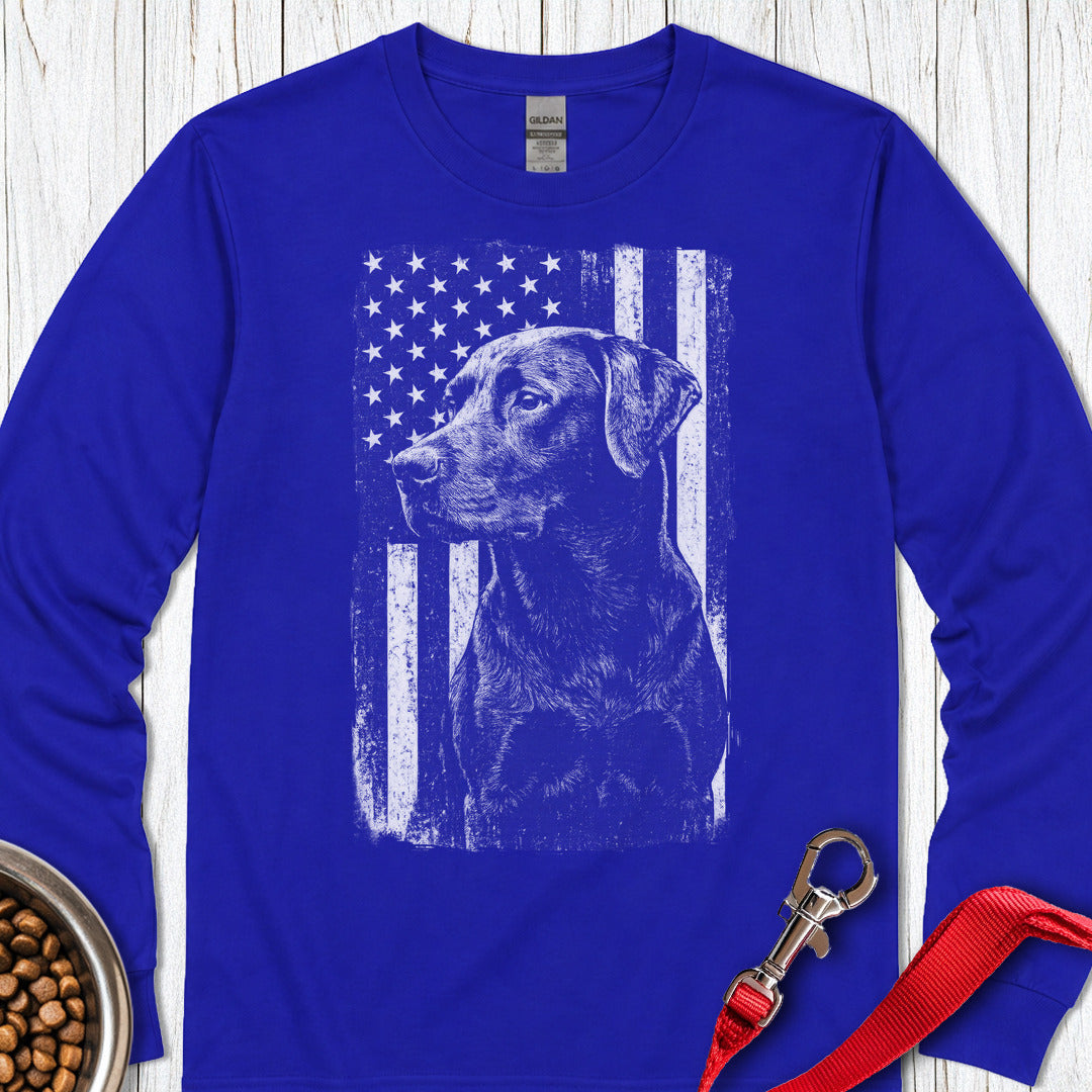 Labrador USA Flag Long Sleeve β Royal