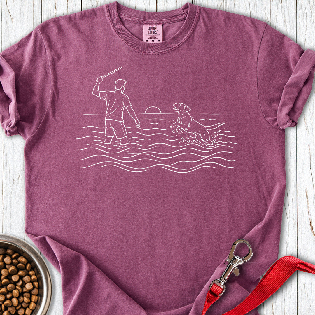 Labrador Water Play Premium Tee Berry