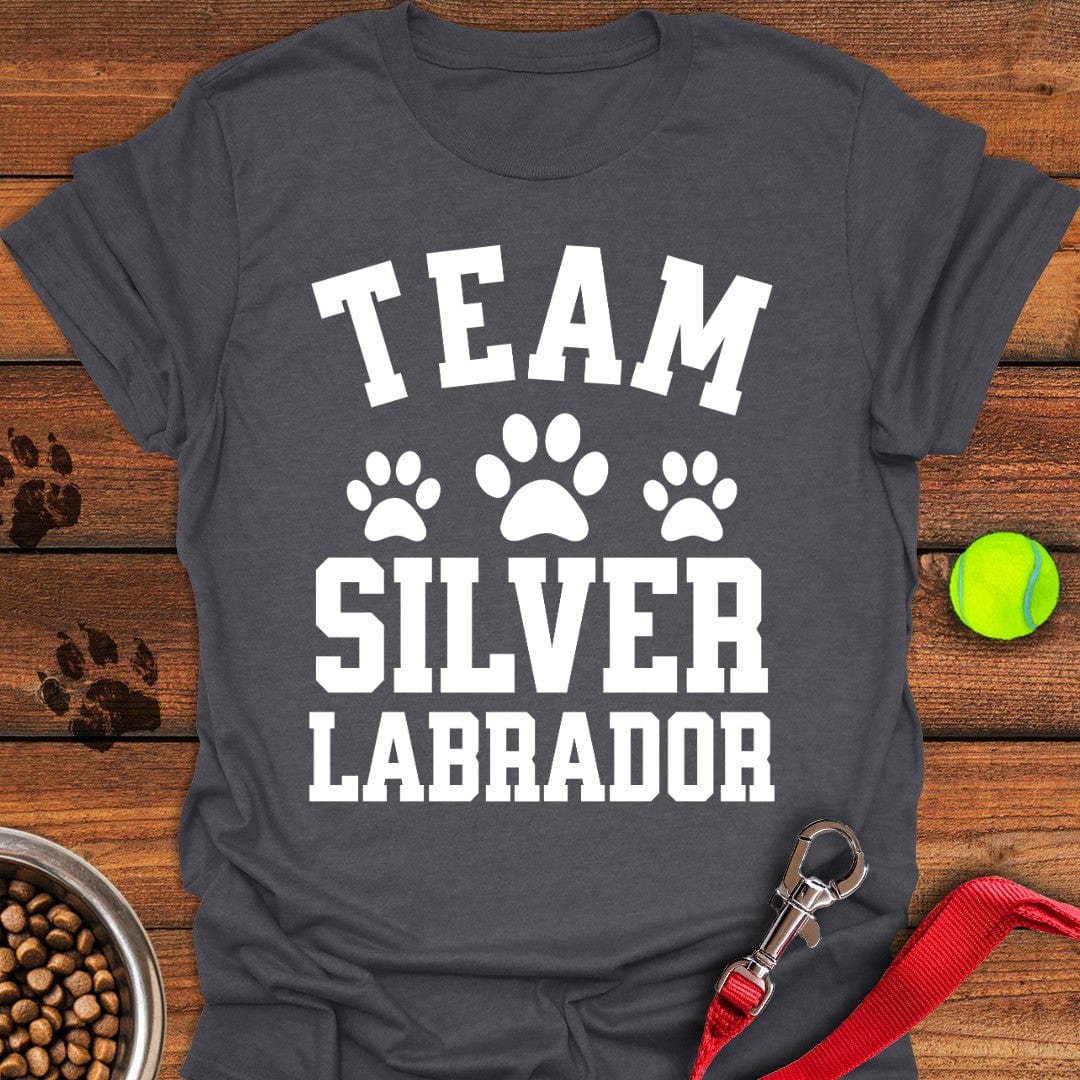 Team Silver Labrador T-Shirt Dark Heather